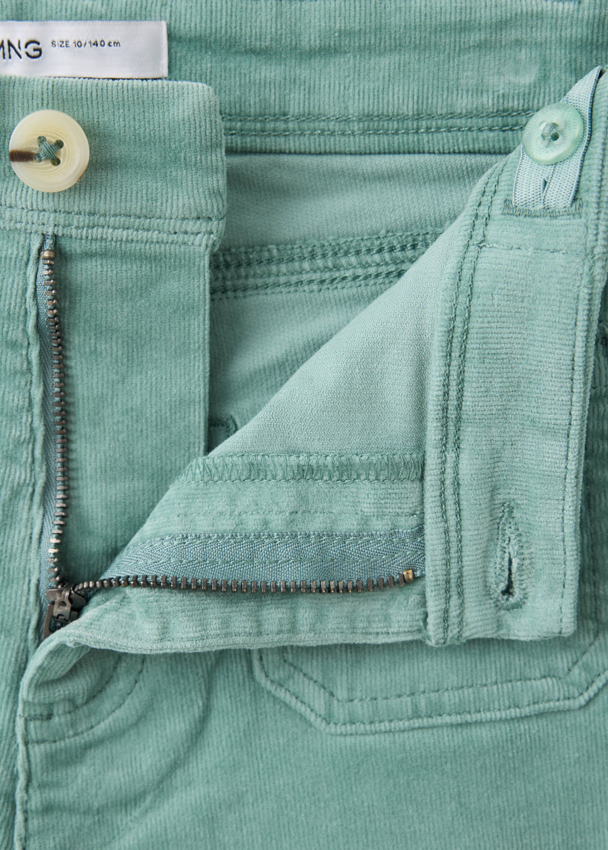 Pantalon flare velours côtelé - Détail de l'article 0