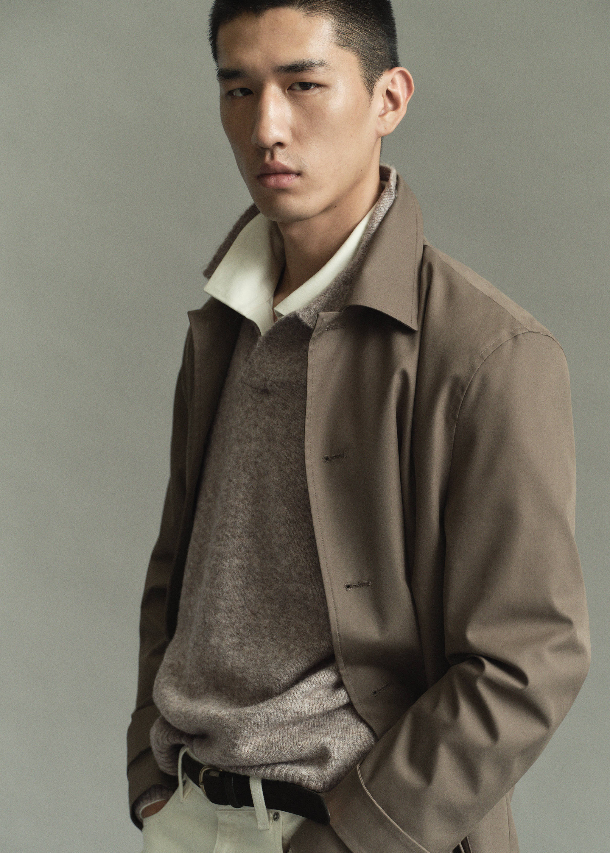 Alpaca wool blend polo neck jumper - Details of the article 6