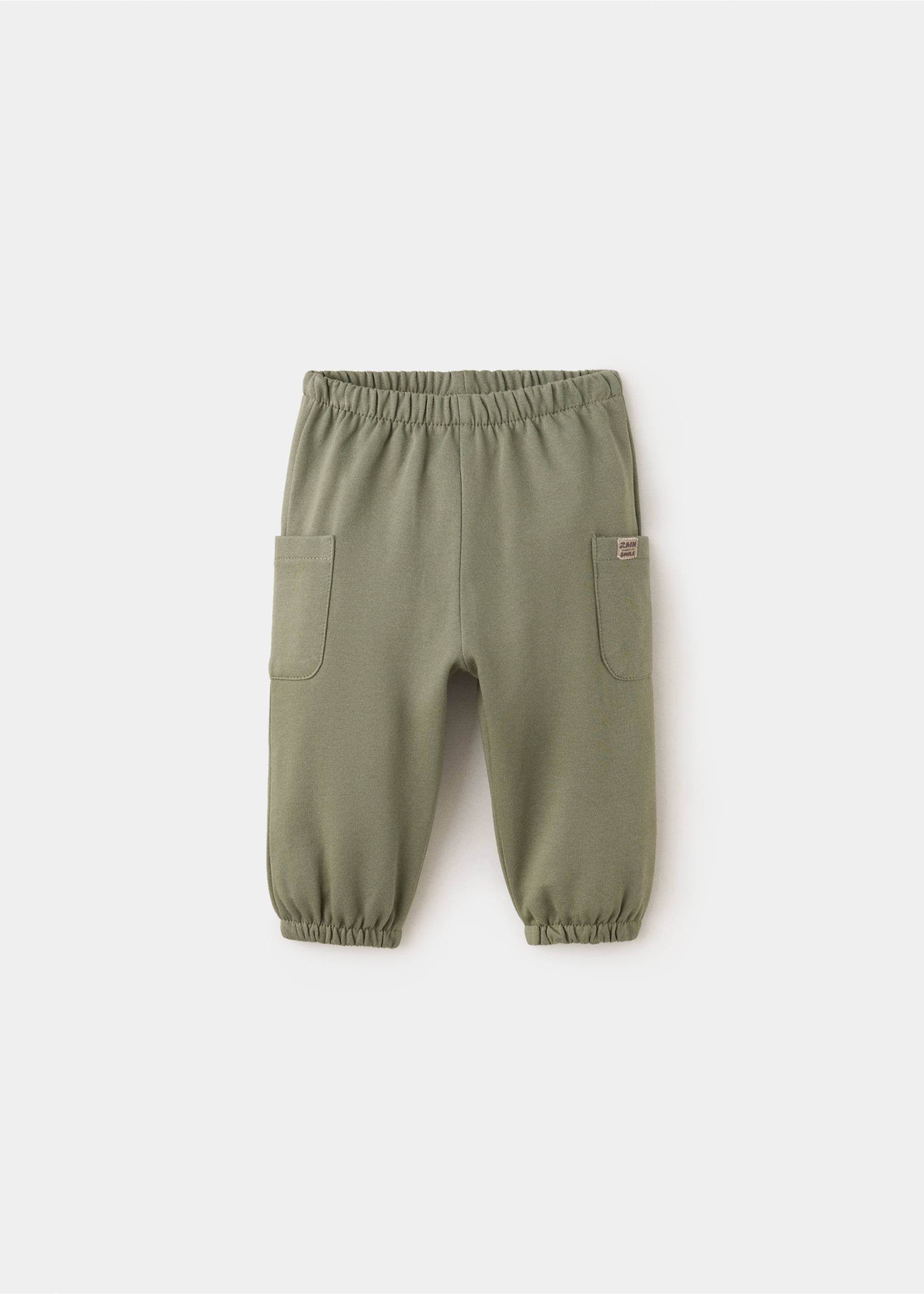 Joggers cotó detall etiqueta - Article sense model, Verd. Ref: 37047926-00.