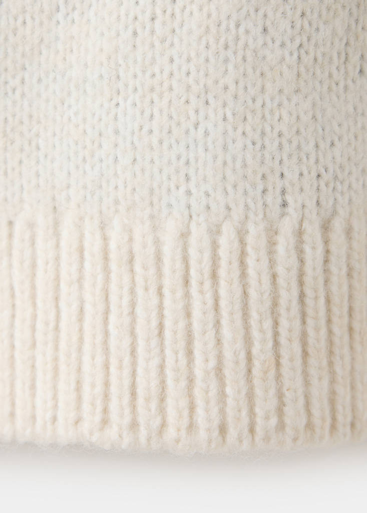 Knitted sweater with trim - thumbnail 4
