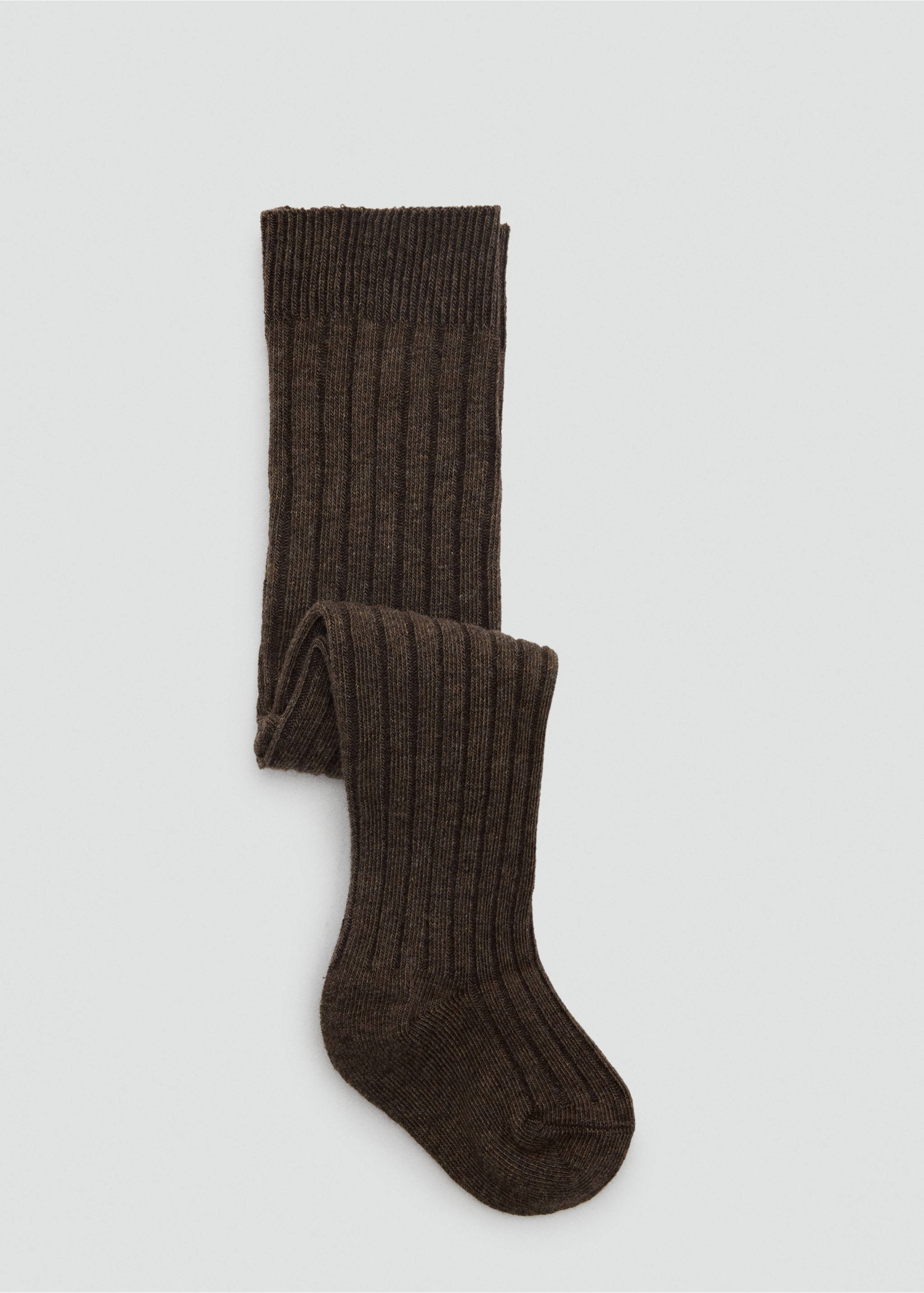 Collants côtelés - Article sans modèle, Marron. Ref: 37047929-00.