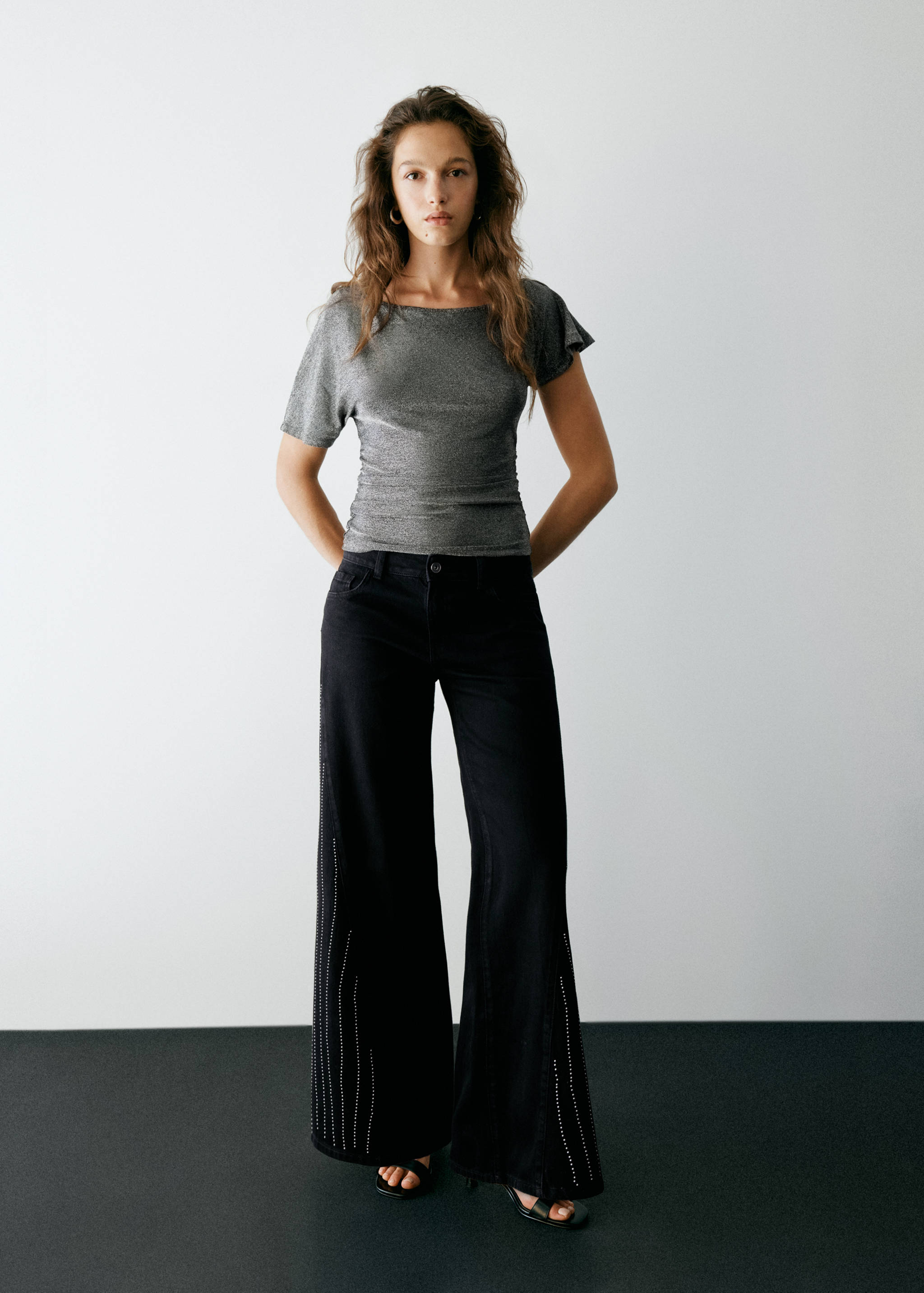 Asymmetrisches Lurex-Top - Allgemeine Ansicht