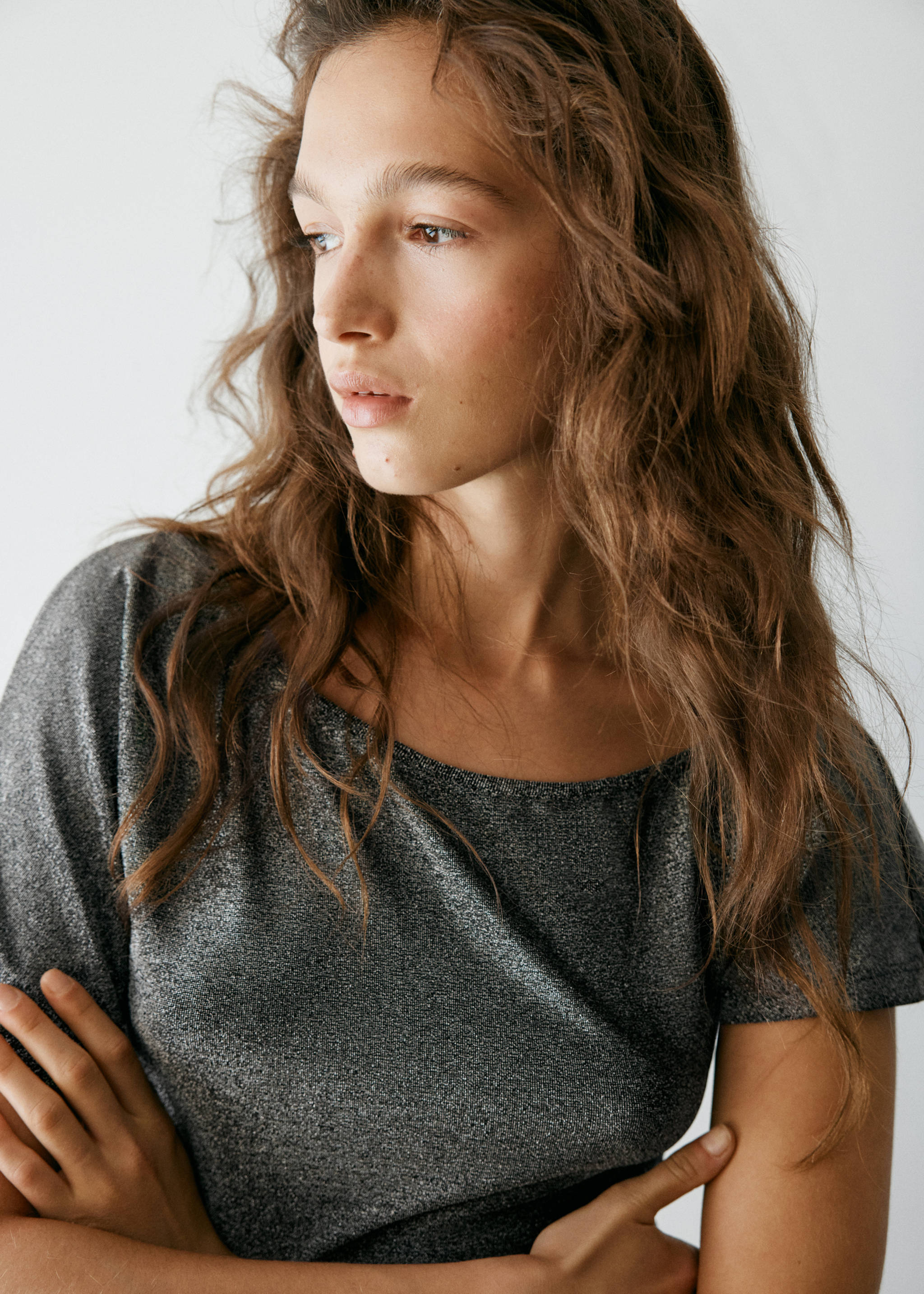 Asymmetrisches Lurex-Top - Detail des Artikels 1
