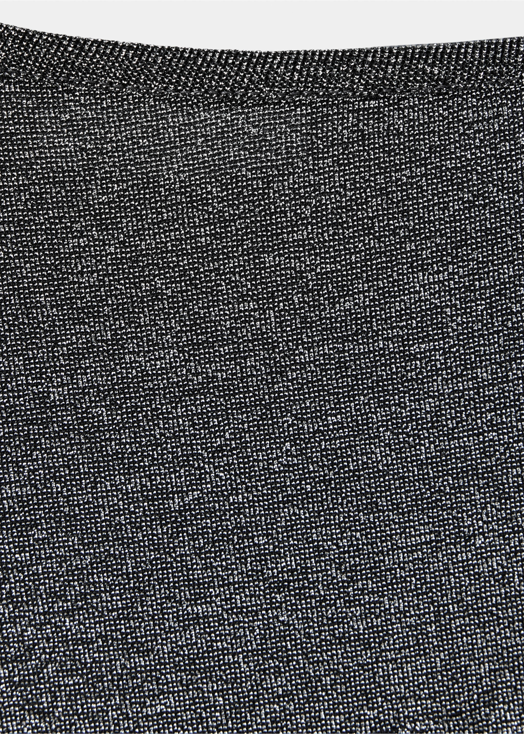 Asymmetrical lurex top - Details of the article 0, Silver. Ref: 37047930-00.
