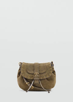 suede bag with studs — Khaki 5