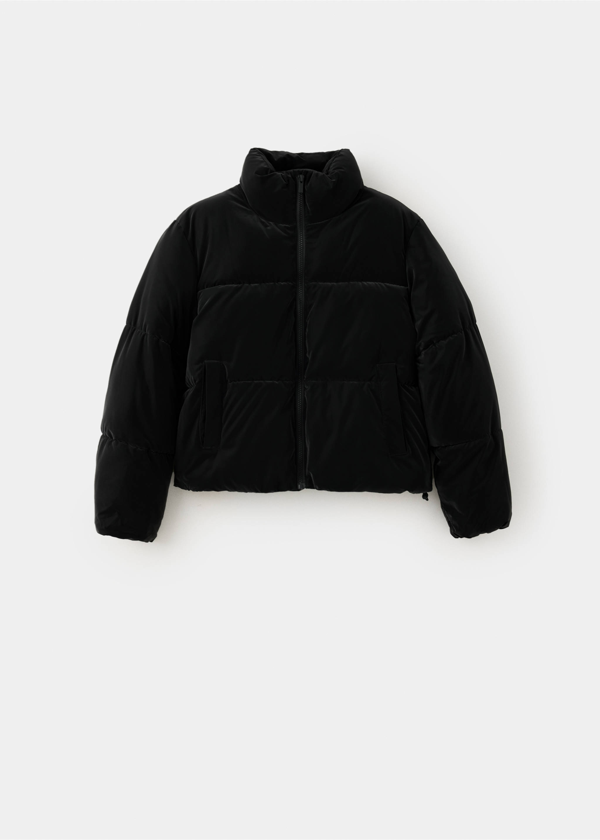 Anorak oversize efecto aterciopelado - Artículo sin modelo, Negro. Ref: 37048263-00.