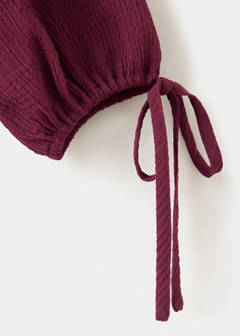 Textured chiffon shirt with ruffles — Blackberry 8