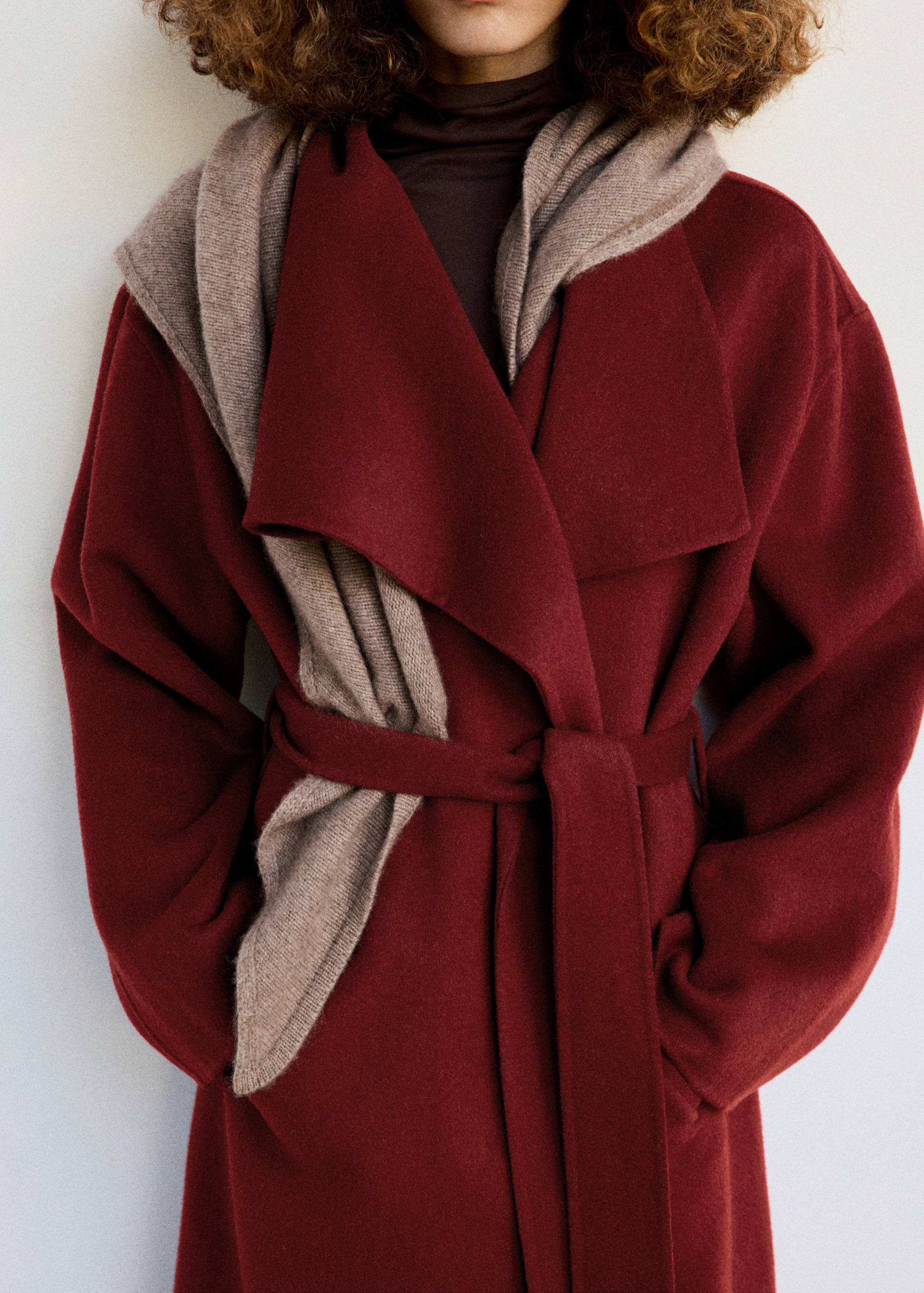 Manteau laine ceinture - Détail de l'article 1