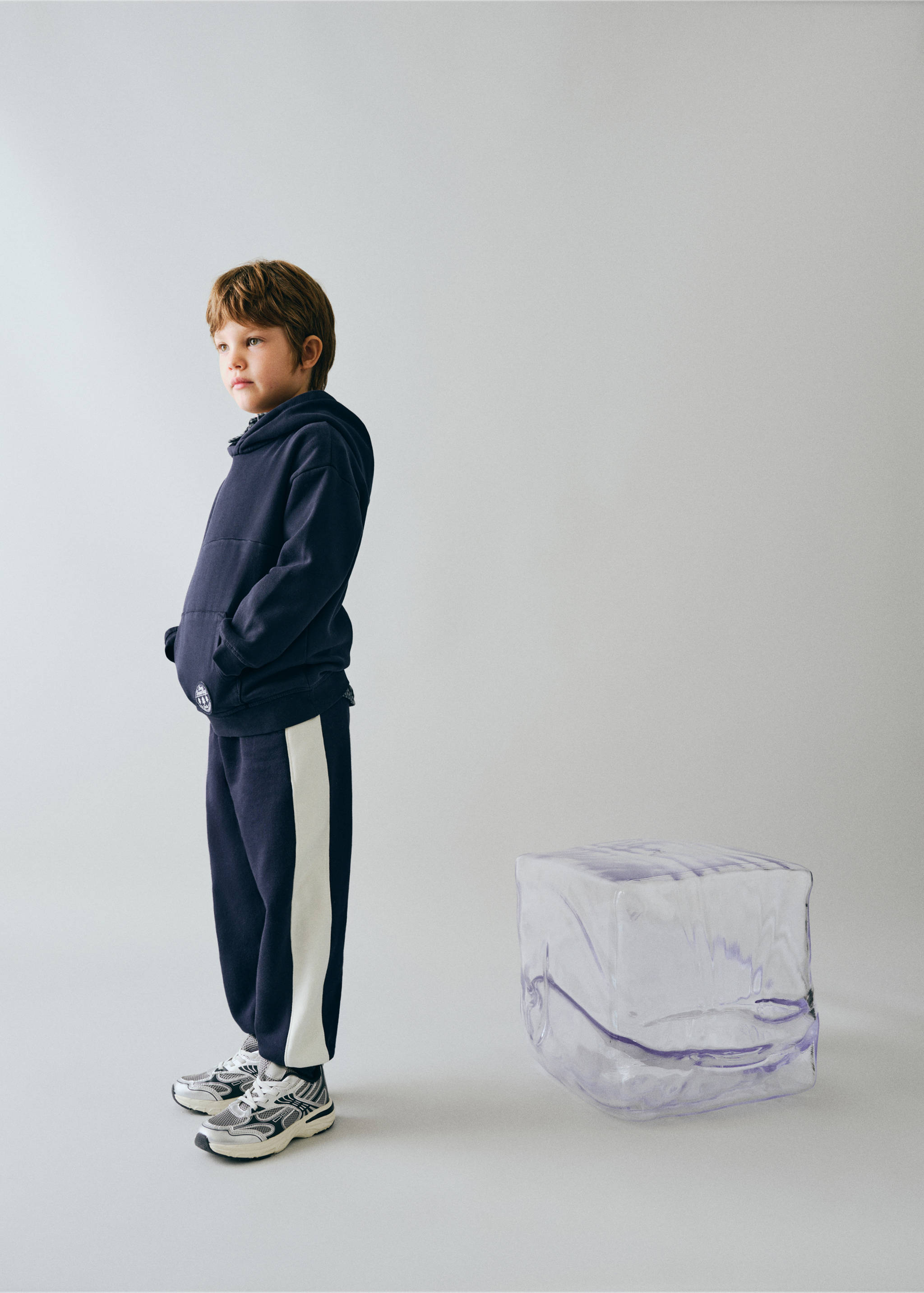 Pantalon jogger bande latérale - Plan général