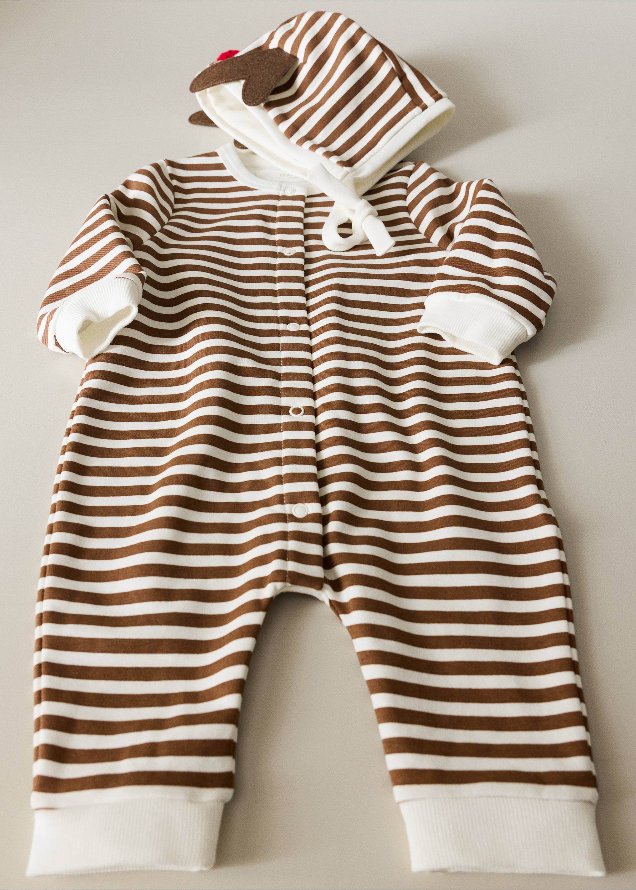 PYJAMA JUMPSUIT RAINDEER - Γενικό πλάνο, Κόκκινο. Ref: 37048638-00.
