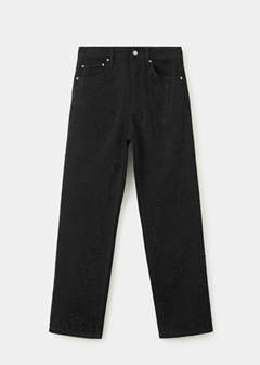 Straight-leg jeans with crystal detailing — Black denim 5