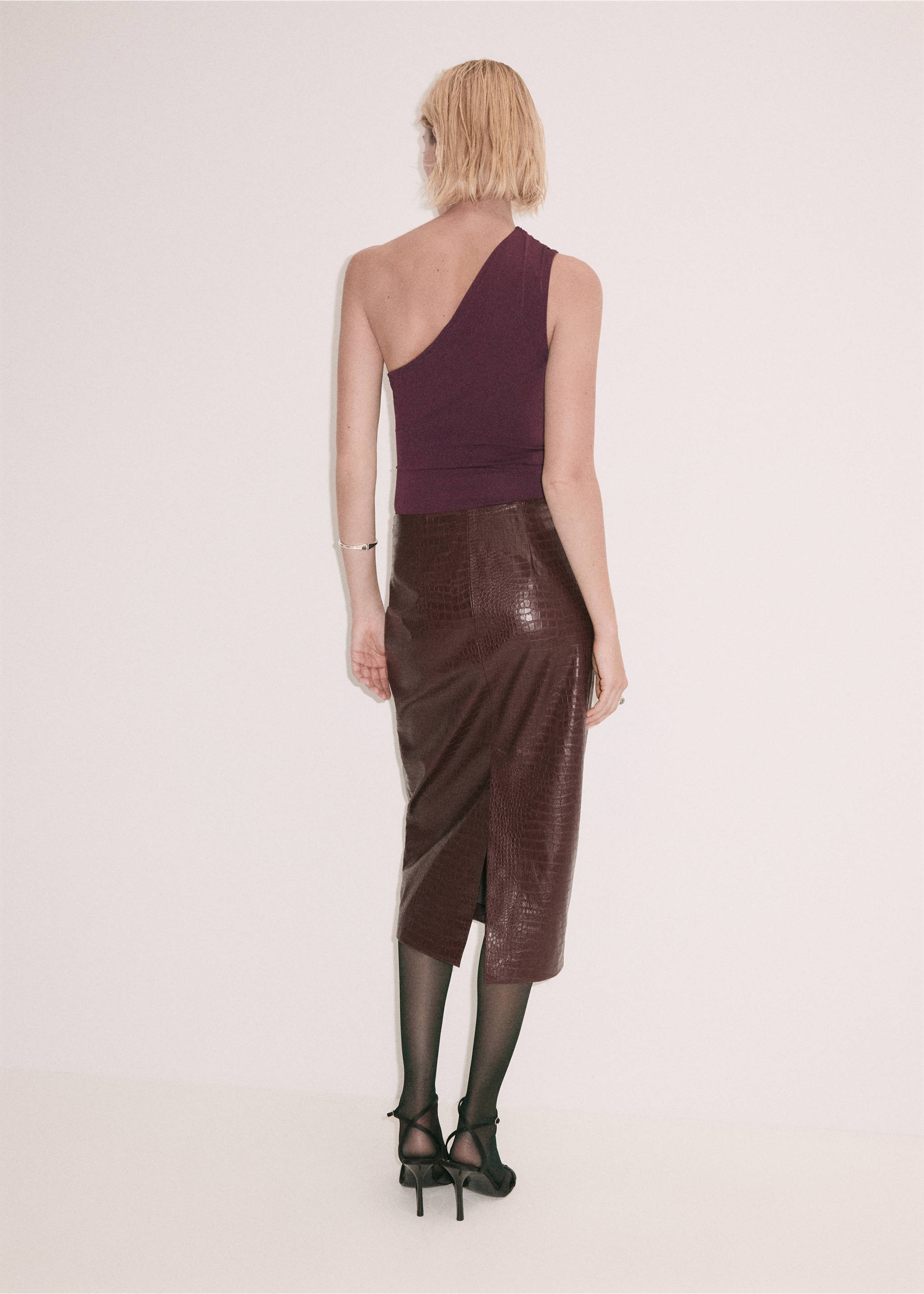 BODYSUIT ELODIE - Verso de l’article, Lie de vin. Ref: 37049139-00.
