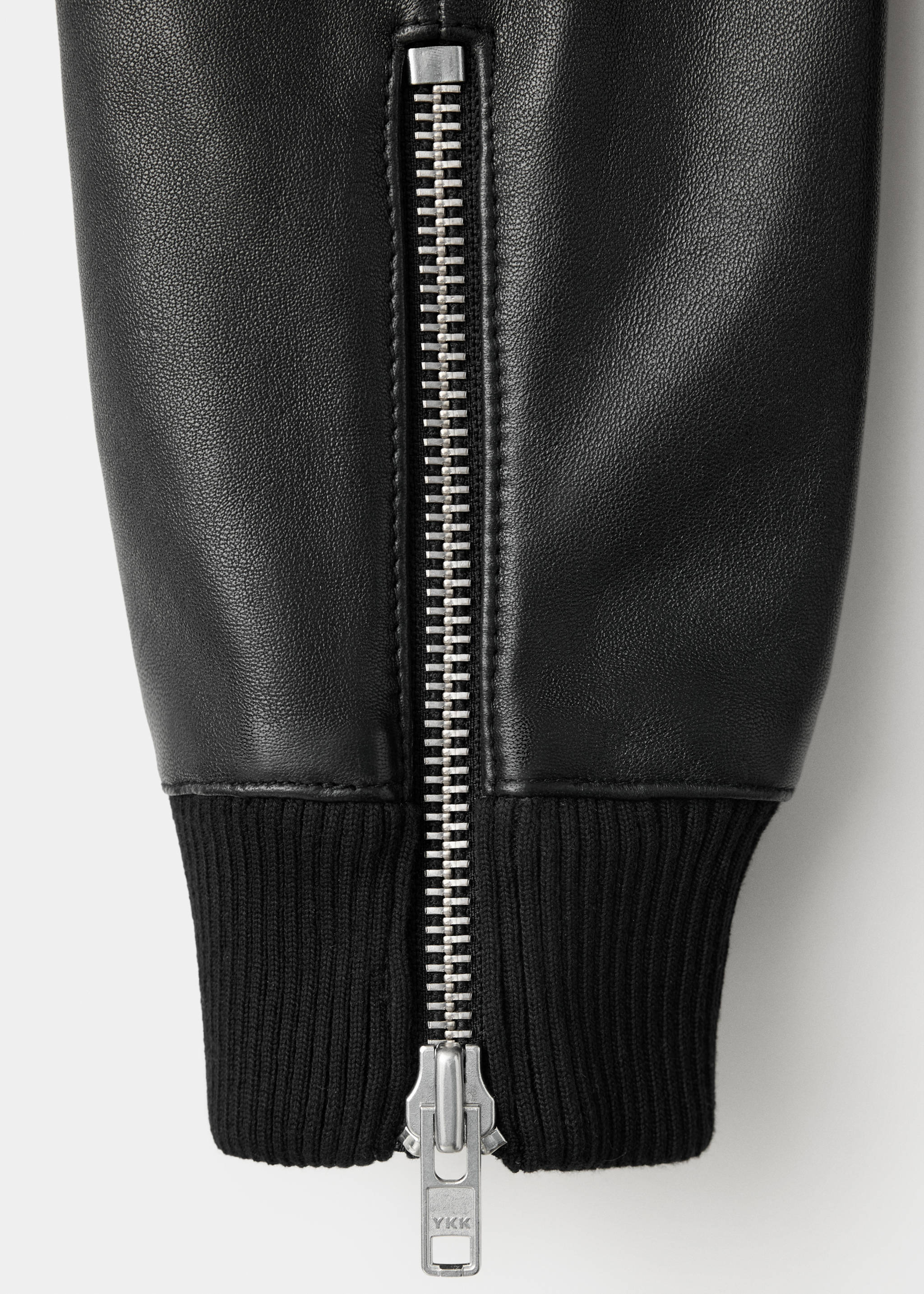 Leather biker jacket - Details of the article 0