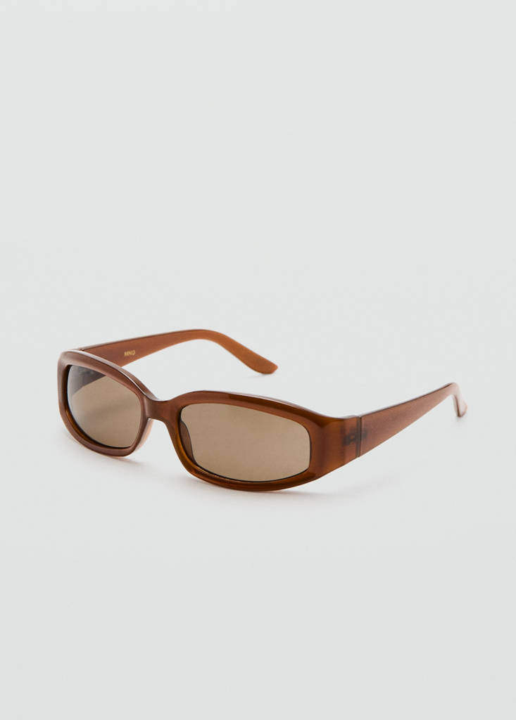 Resin frame sunglasses — Brown