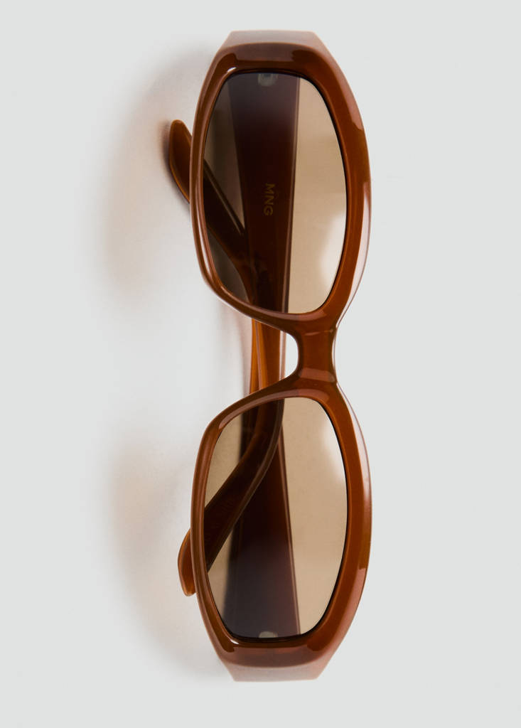 Resin frame sunglasses — Brown
