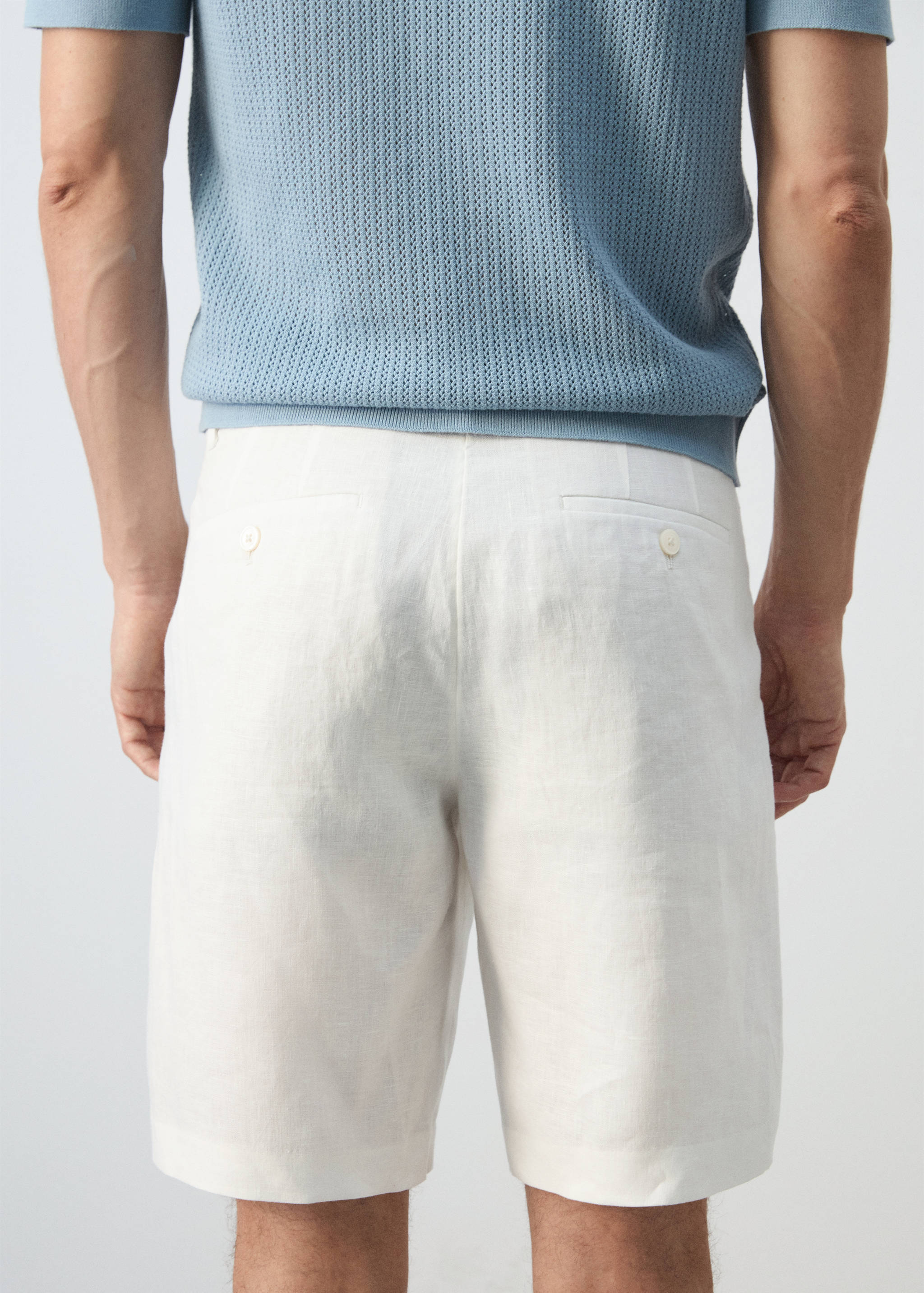 Bermudas slim fit 100% lino - Detalle del artículo 3