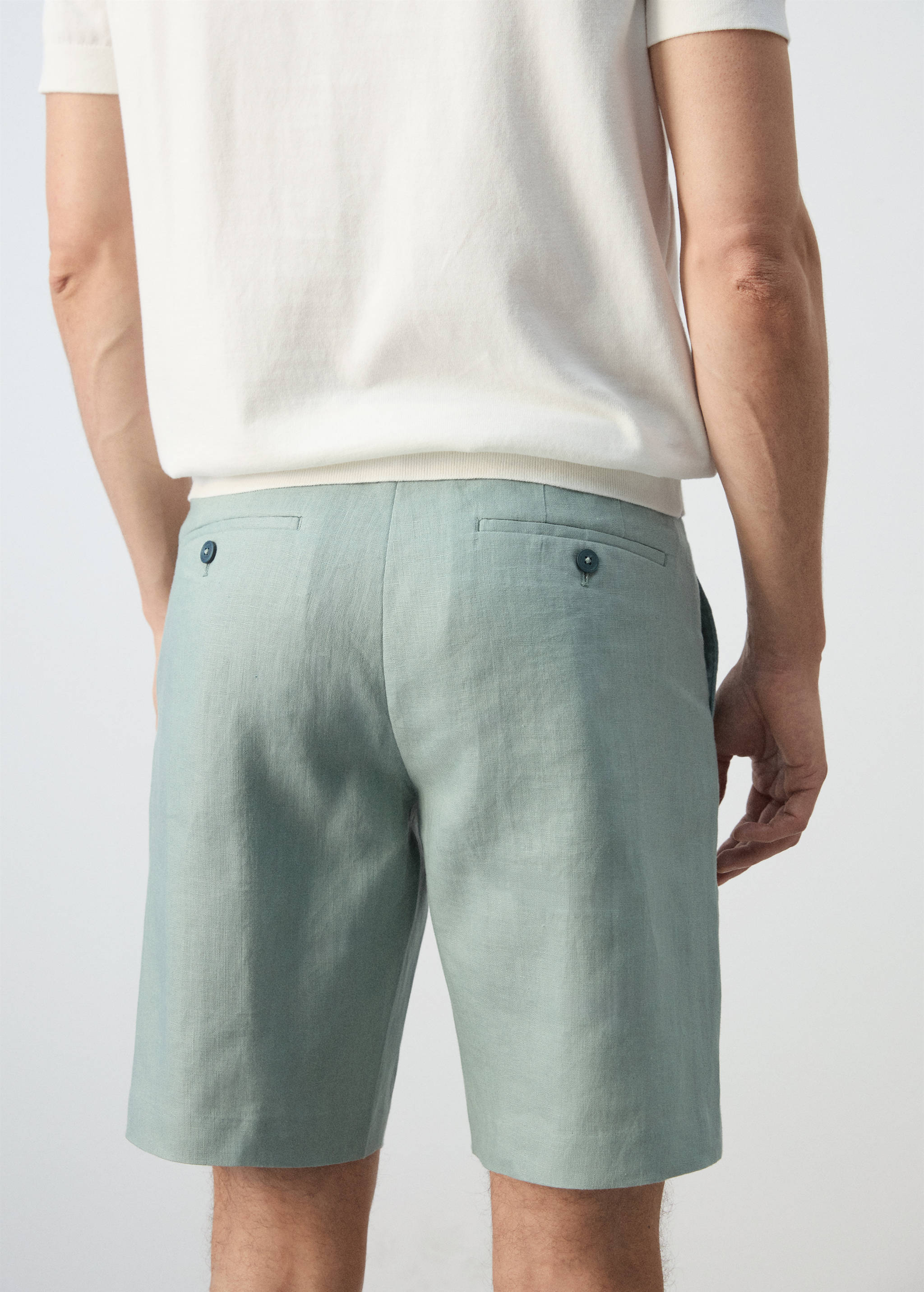 Bermudas slim fit 100% lino - Detalle del artículo 3