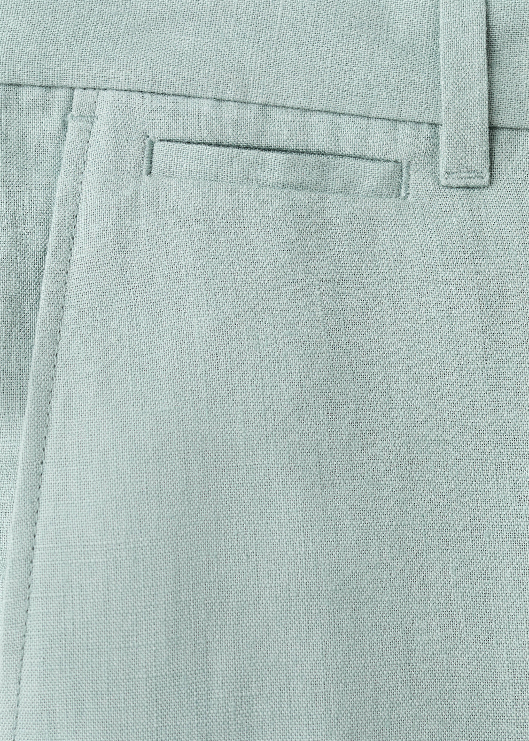 Bermuda slim-fit 100 % lin - Détail de l'article 8