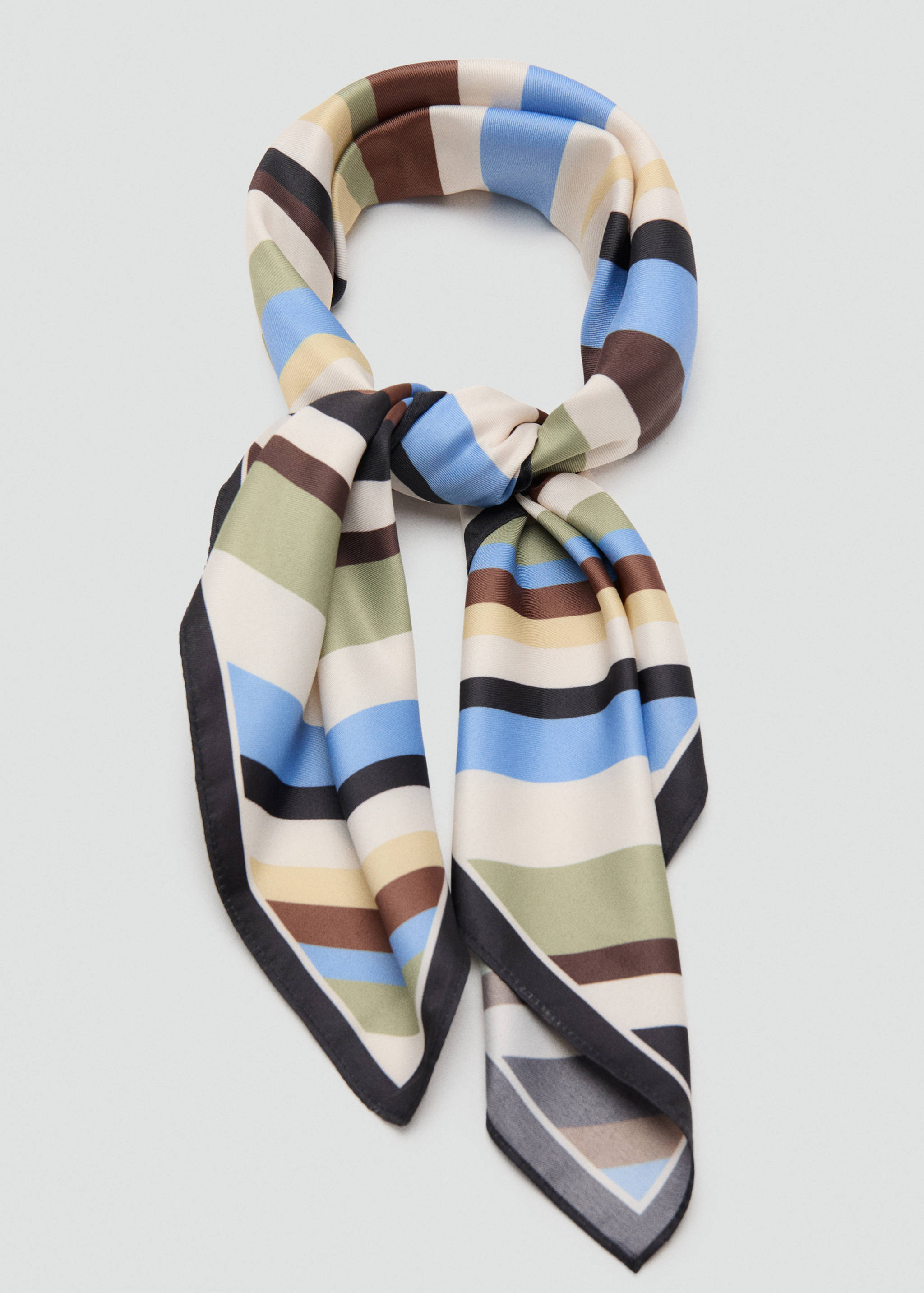 Check printed scarf - Details of the article 1