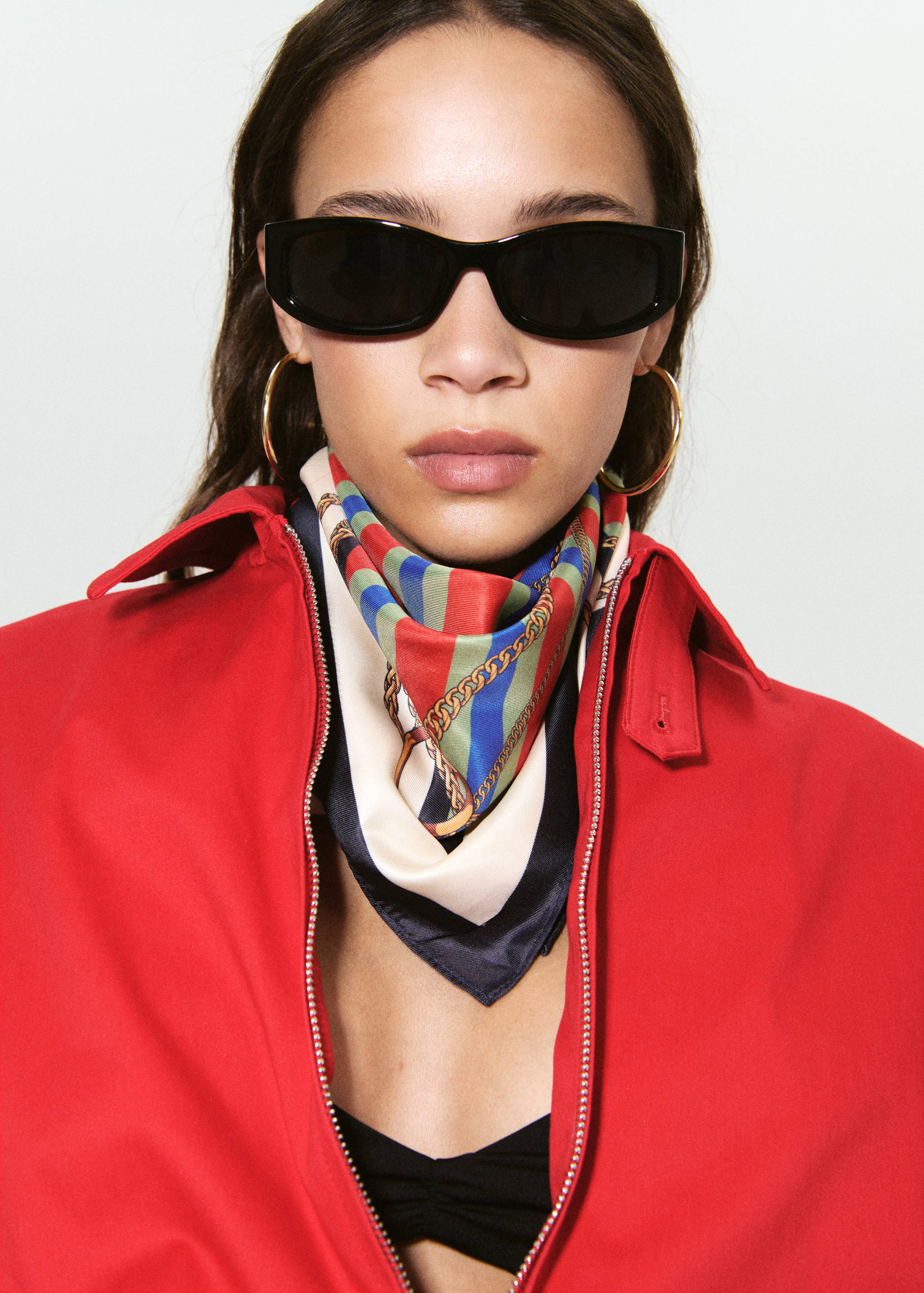 Chain-print scarf - General plane