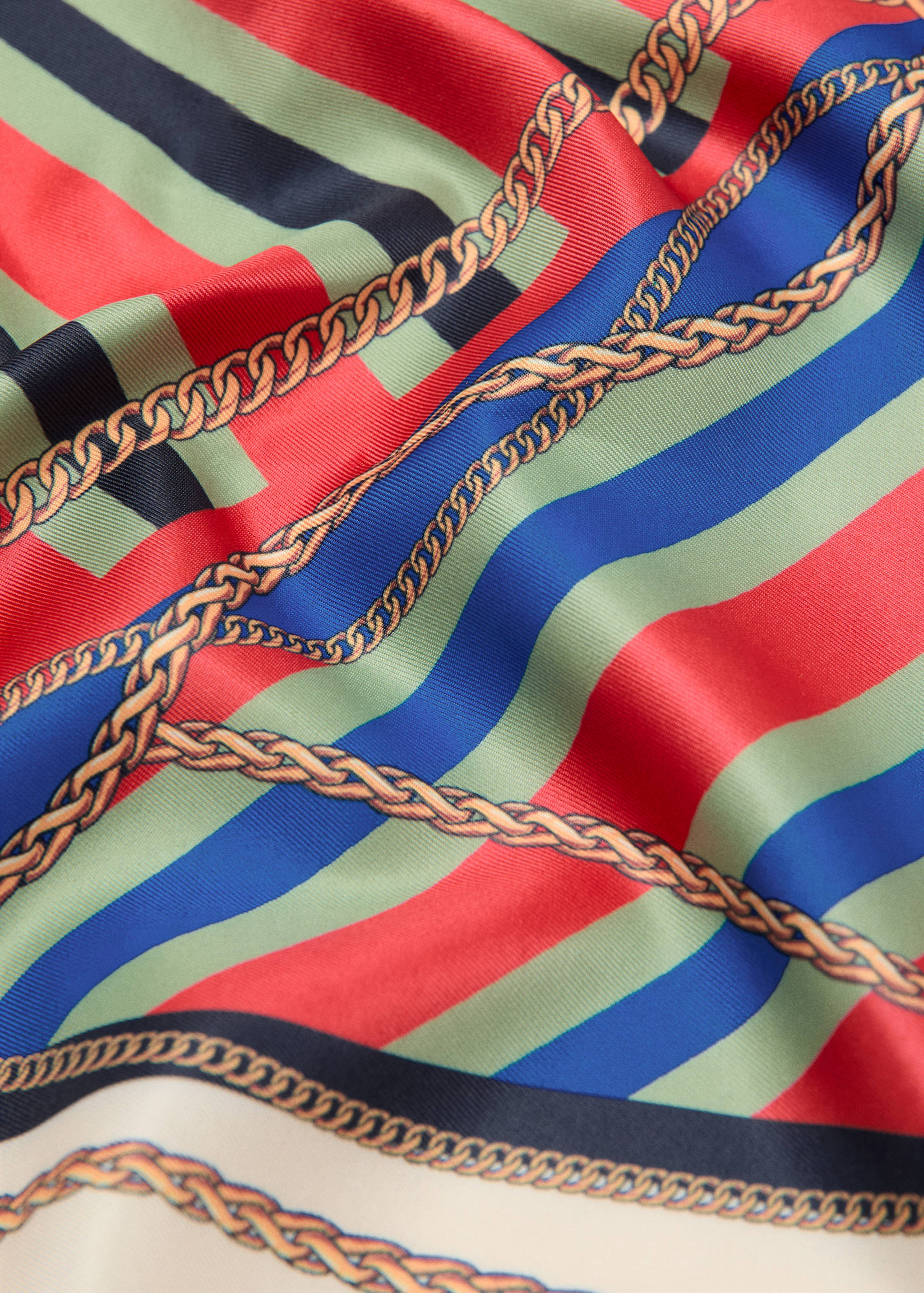 Chain-print scarf - Medium plane
