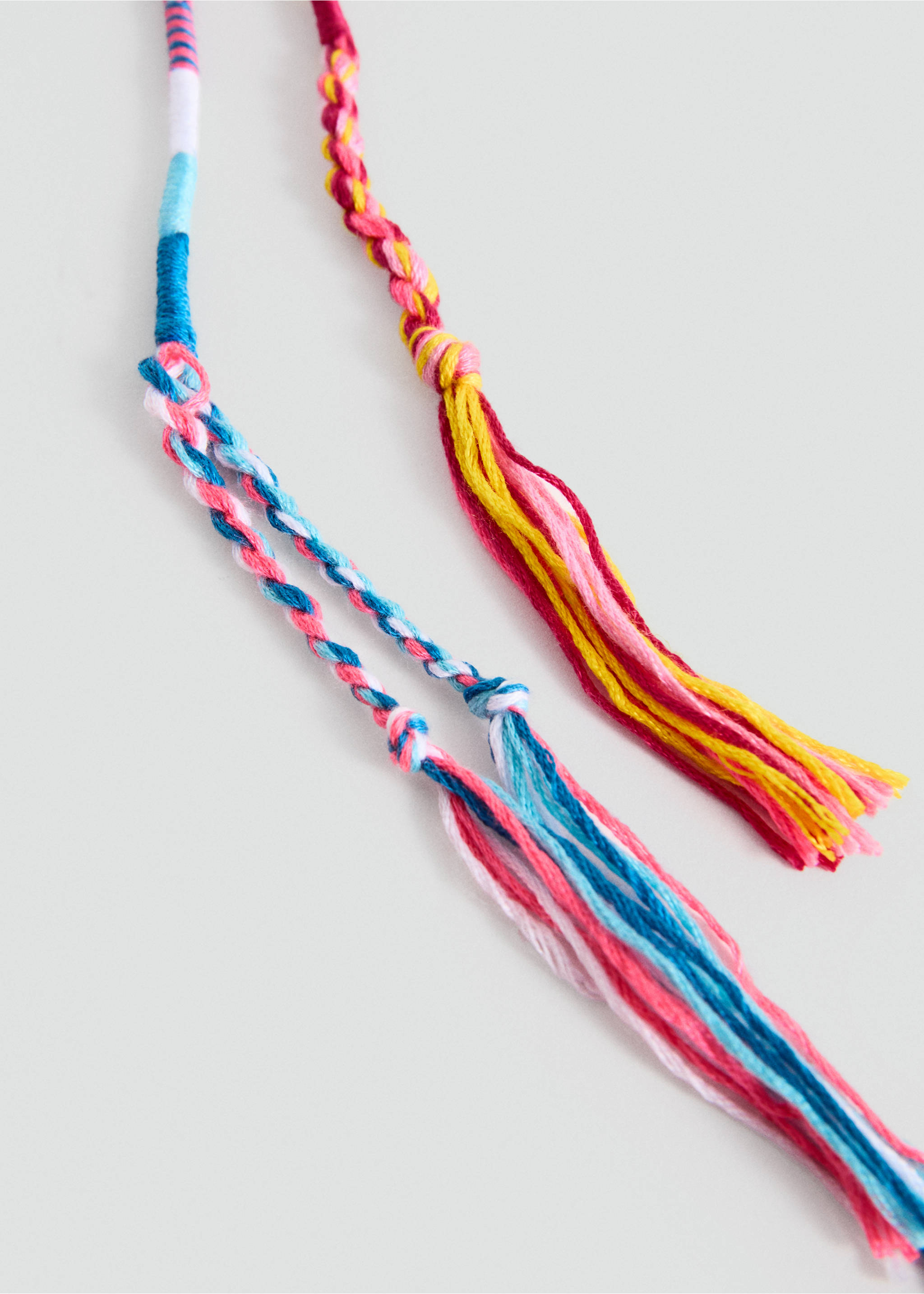 Barrette tressée pour cheveux - Détail de l'article 1, Rose. Ref: 37051340-00.