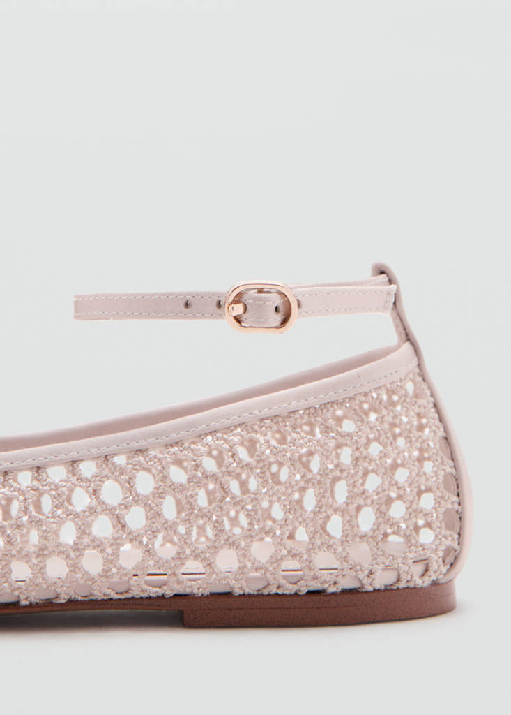 Crochet ankle strap ballerinas - thumbnail 3