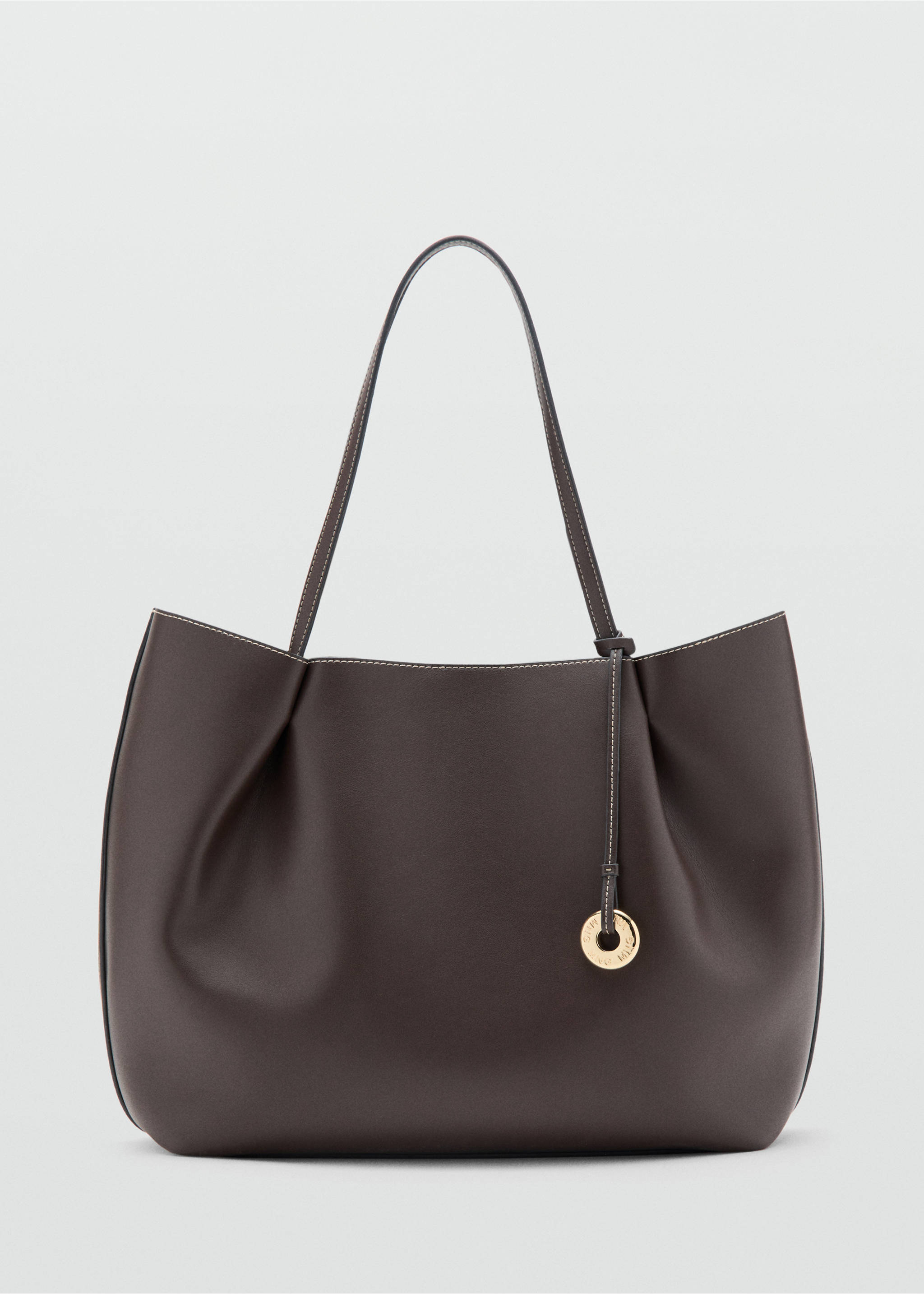 Large shopper bag - Article without model, Chocolate. Ref: 37051347-00.