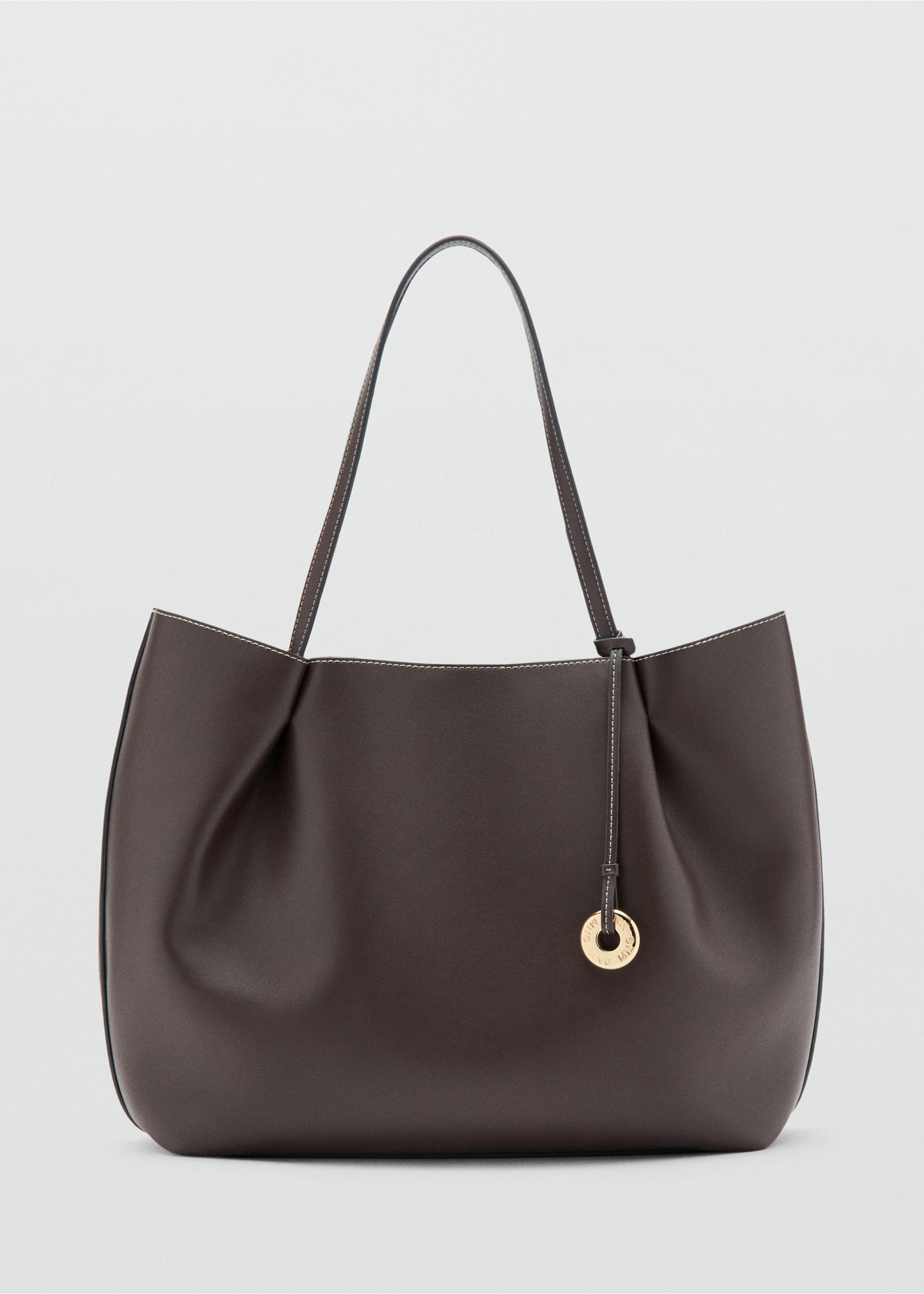 Large shopper bag - Article without model, Chocolate. Ref: 37051347-00.