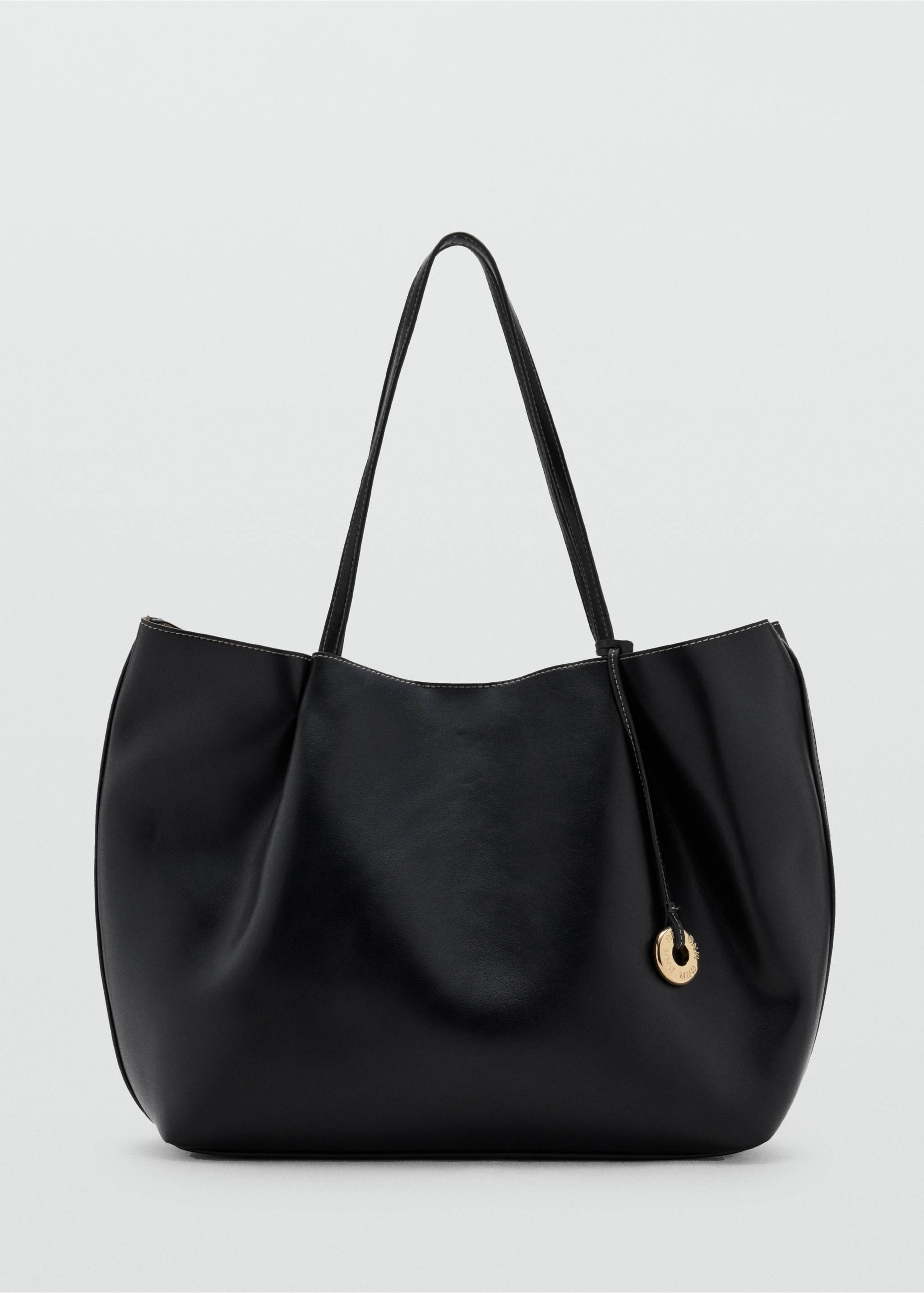 Large shopper bag - Article without model, Black. Ref: 37051347-00.