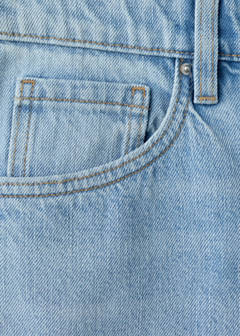Straight-fit denim shorts — Light Blue 8