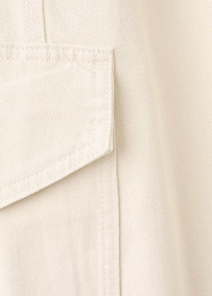 Mid-rise balloon jeans — Ecru