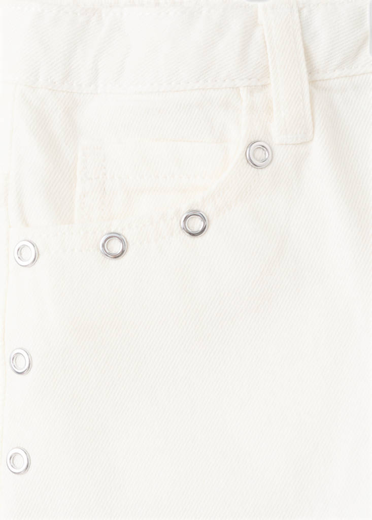 Eyelet shorts — White