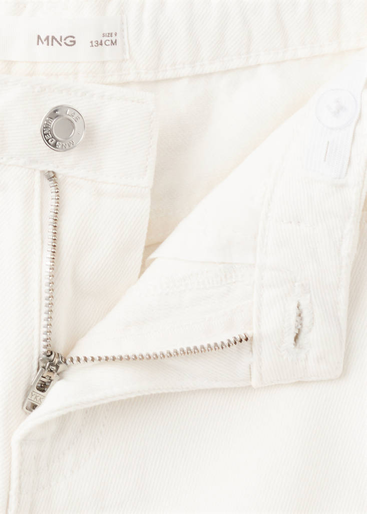 Eyelet shorts — White