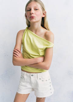 Eyelet shorts — White 1