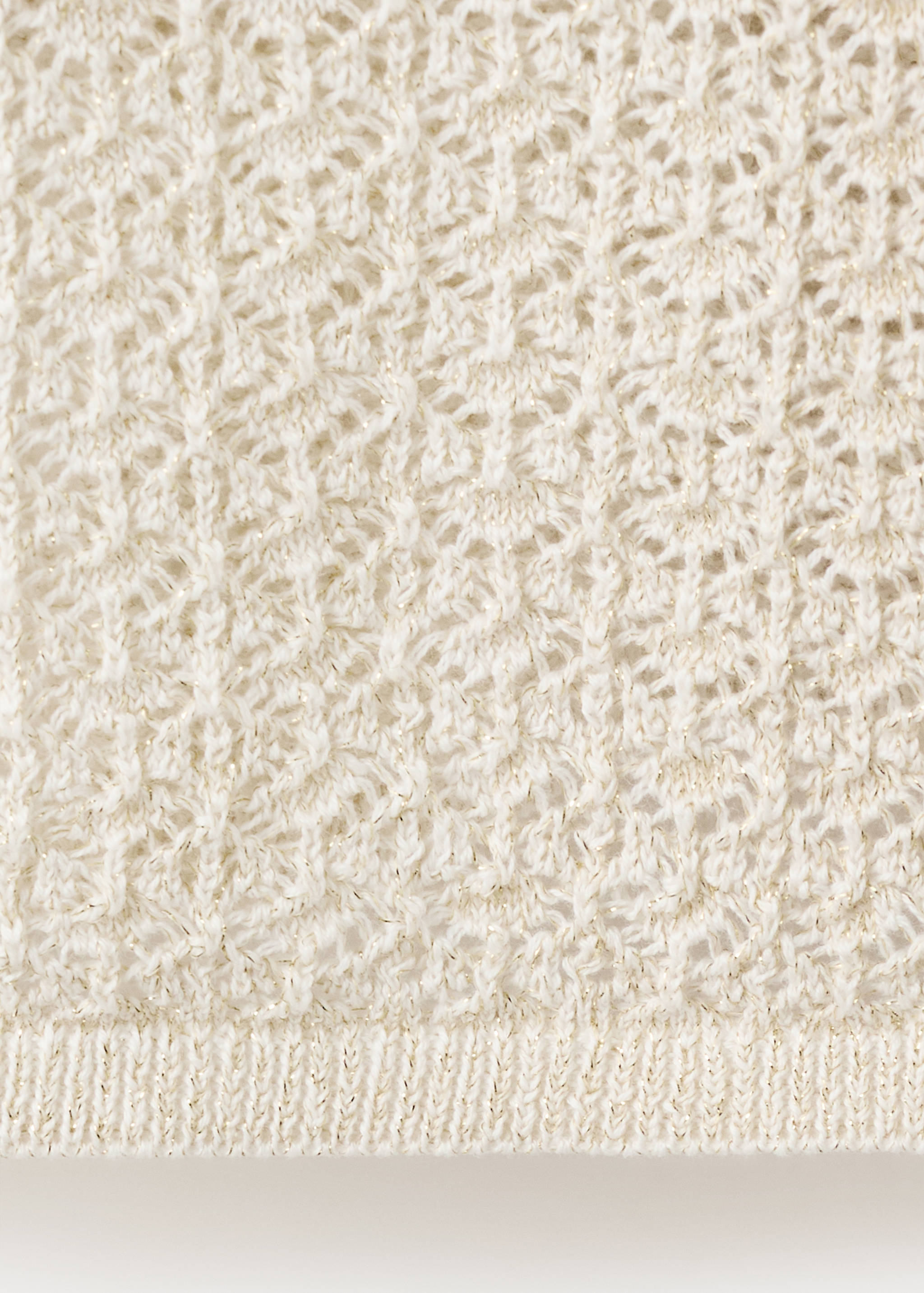 Openwork lurex knit sweater - Details of the article 8