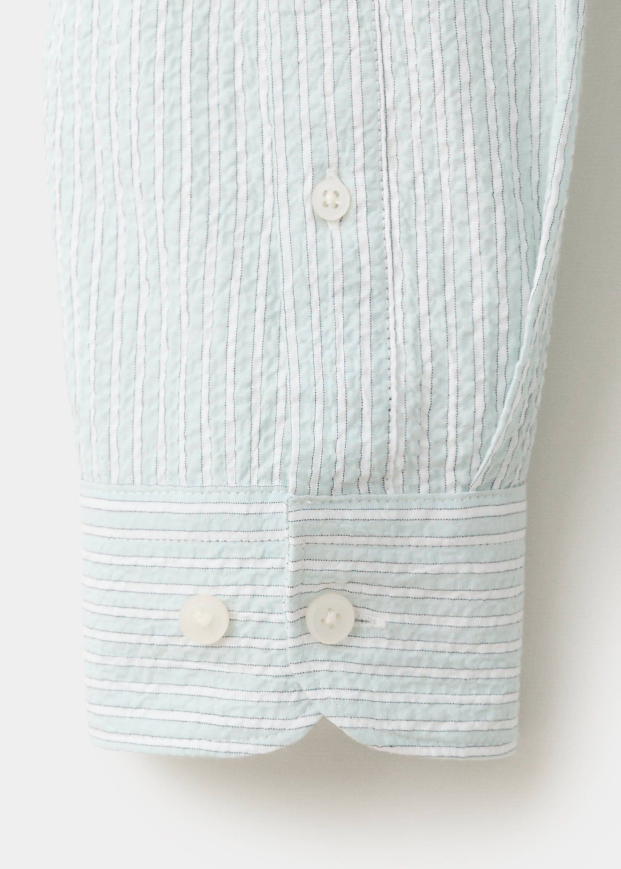 Camisa seersucker textura rayas - Detalle del artículo 0