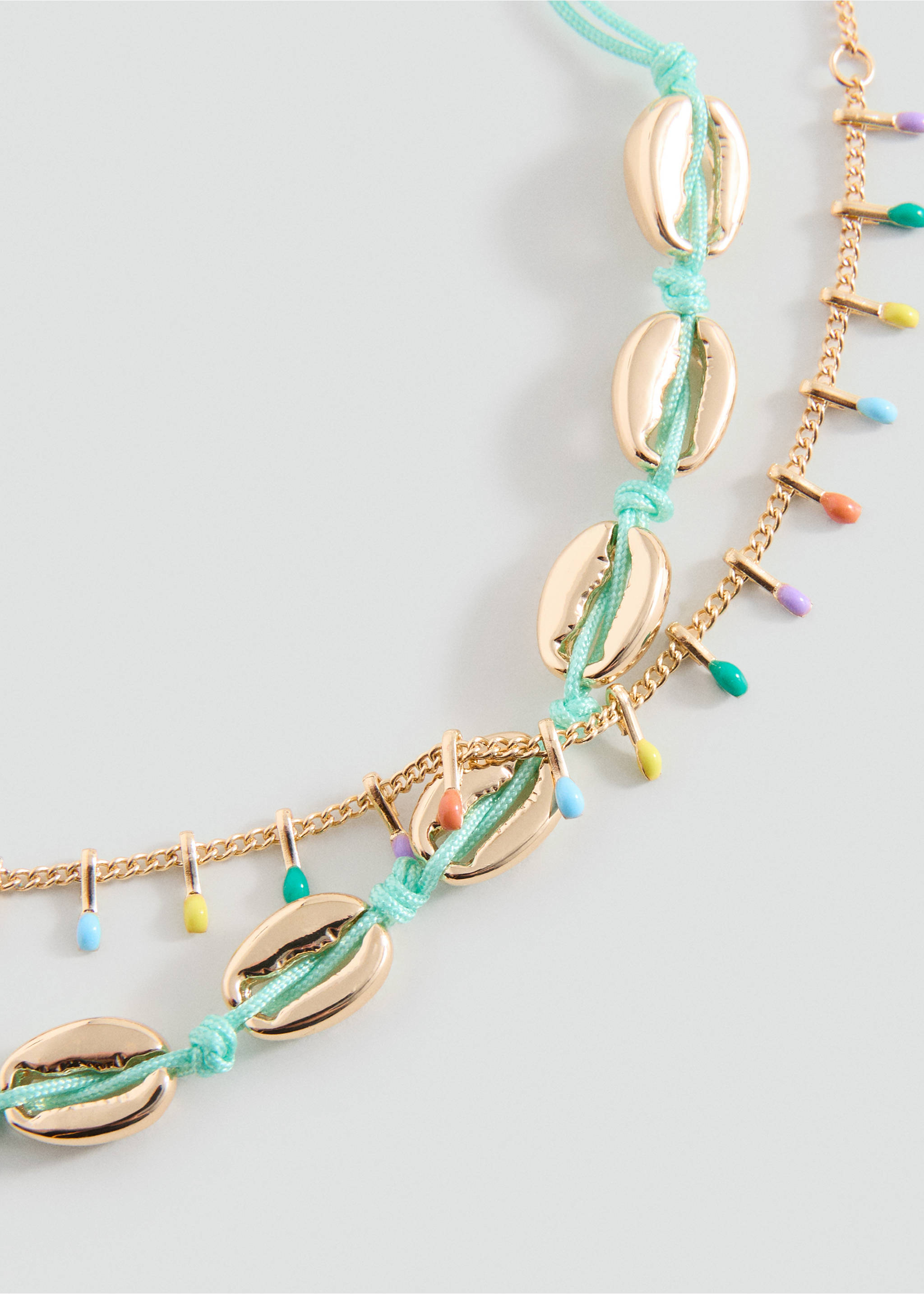 2-pack combined anklets - Medium plane, Aqua Green. Ref: 37051354-00.