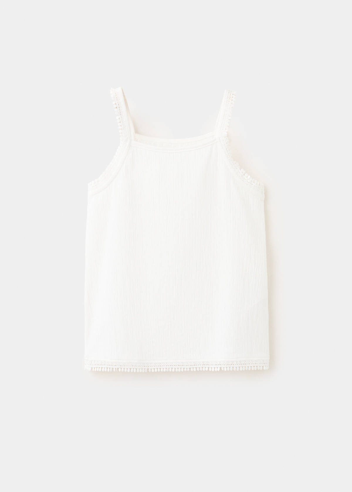 Sleeveless vest with embroidered details — Off White