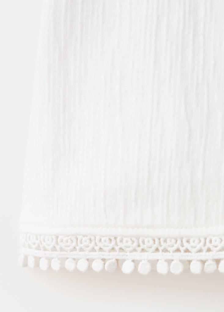 Sleeveless vest with embroidered details — Off White