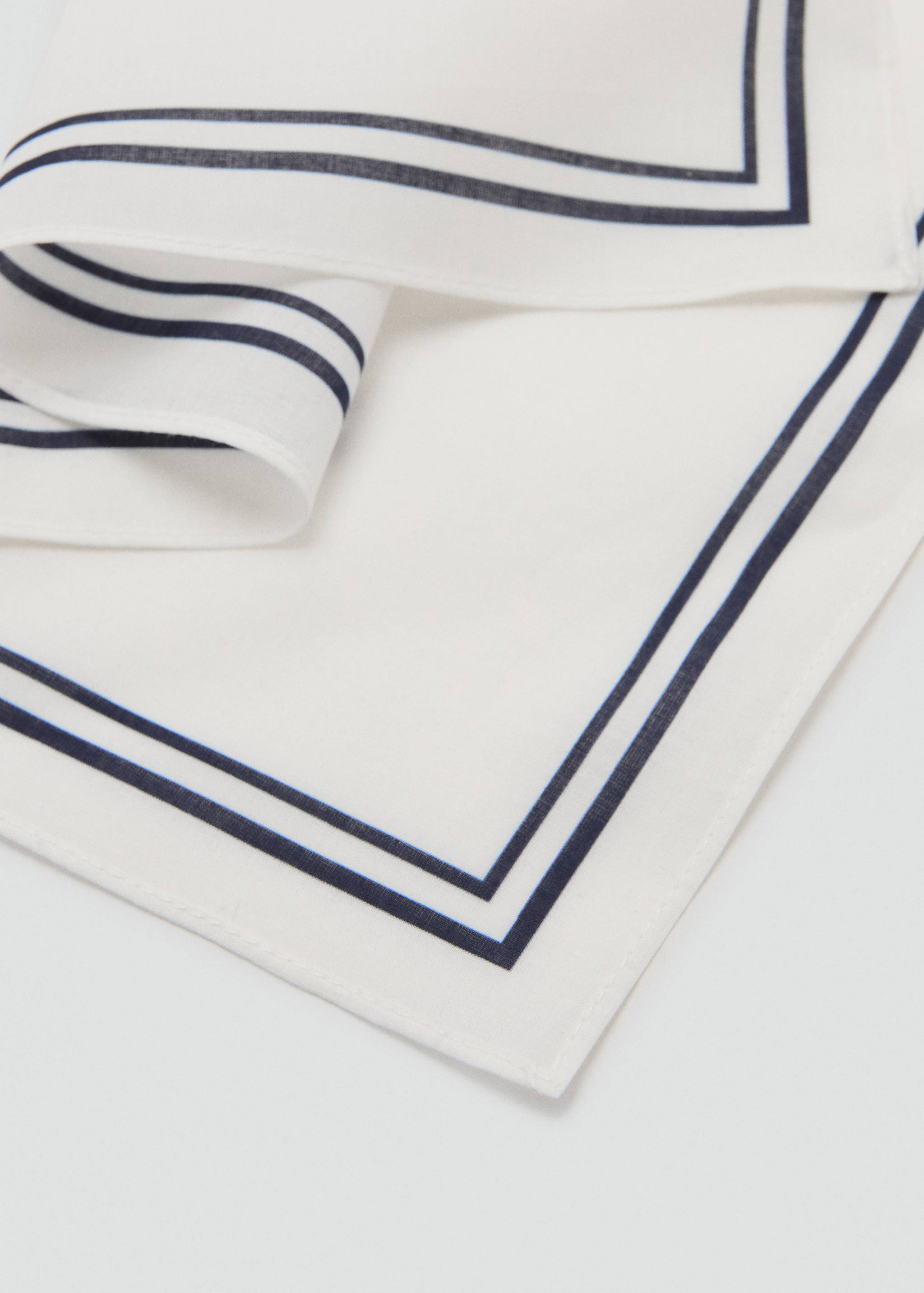 100% cotton grid handkerchief - Medium plane