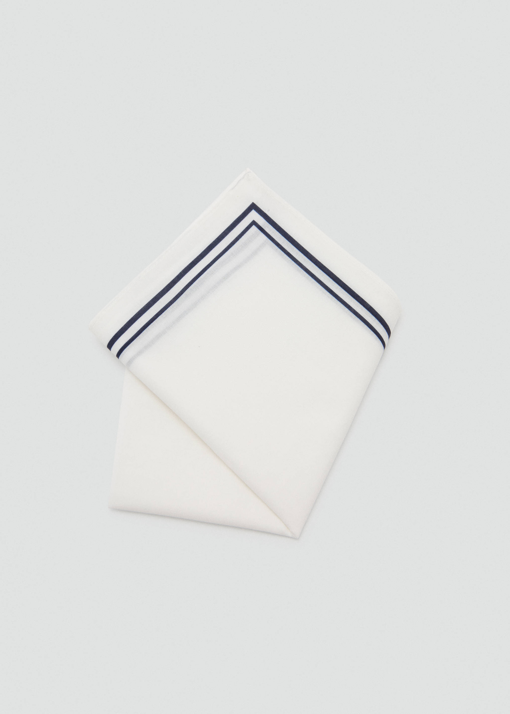 100% cotton grid handkerchief - Details of the article 1