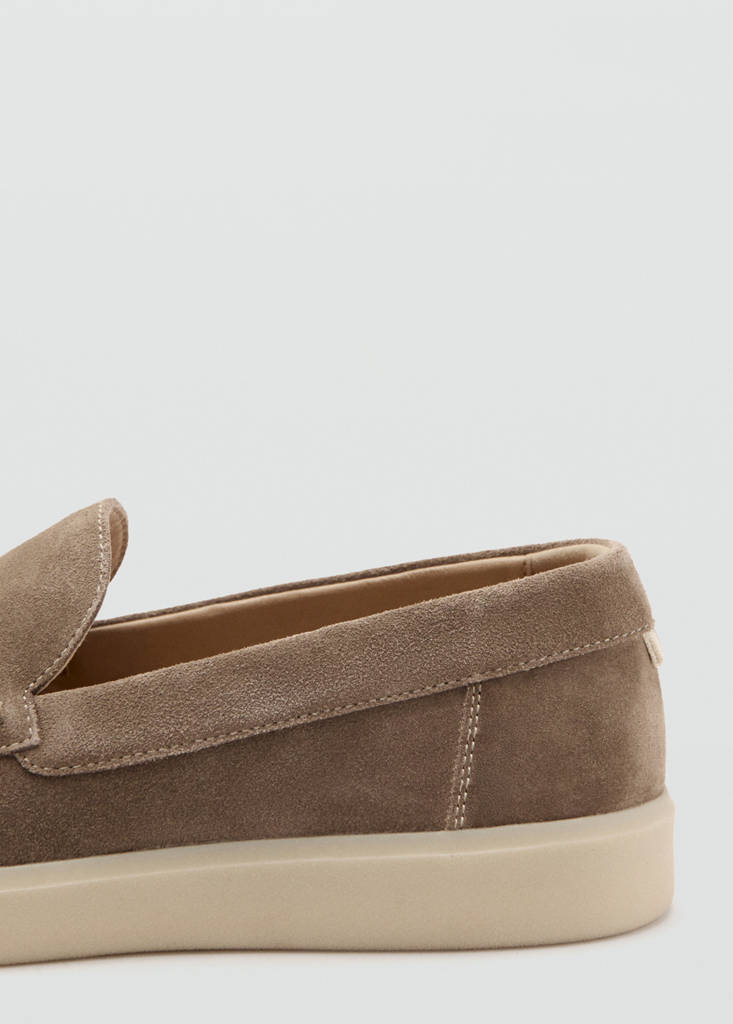 Split leather shoes — Light/Pastel Brown