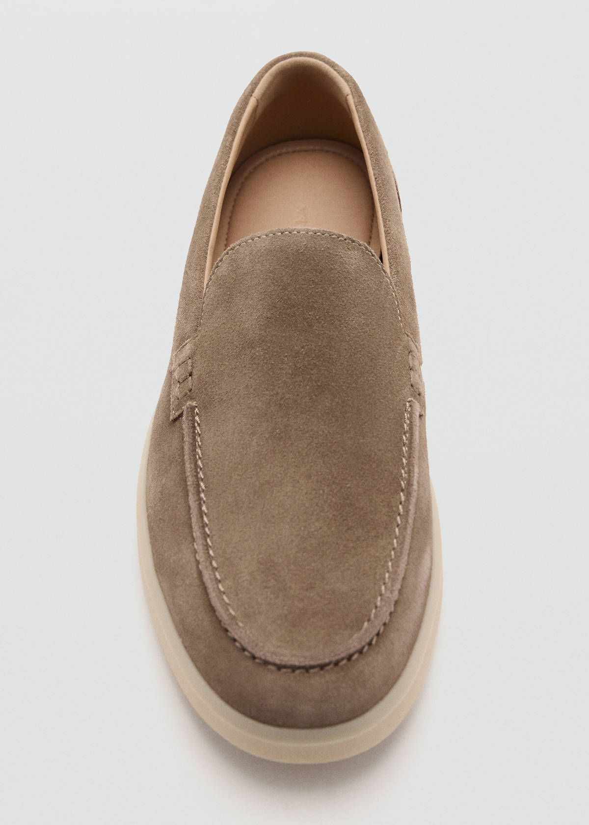 Split leather shoes — Light/Pastel Brown