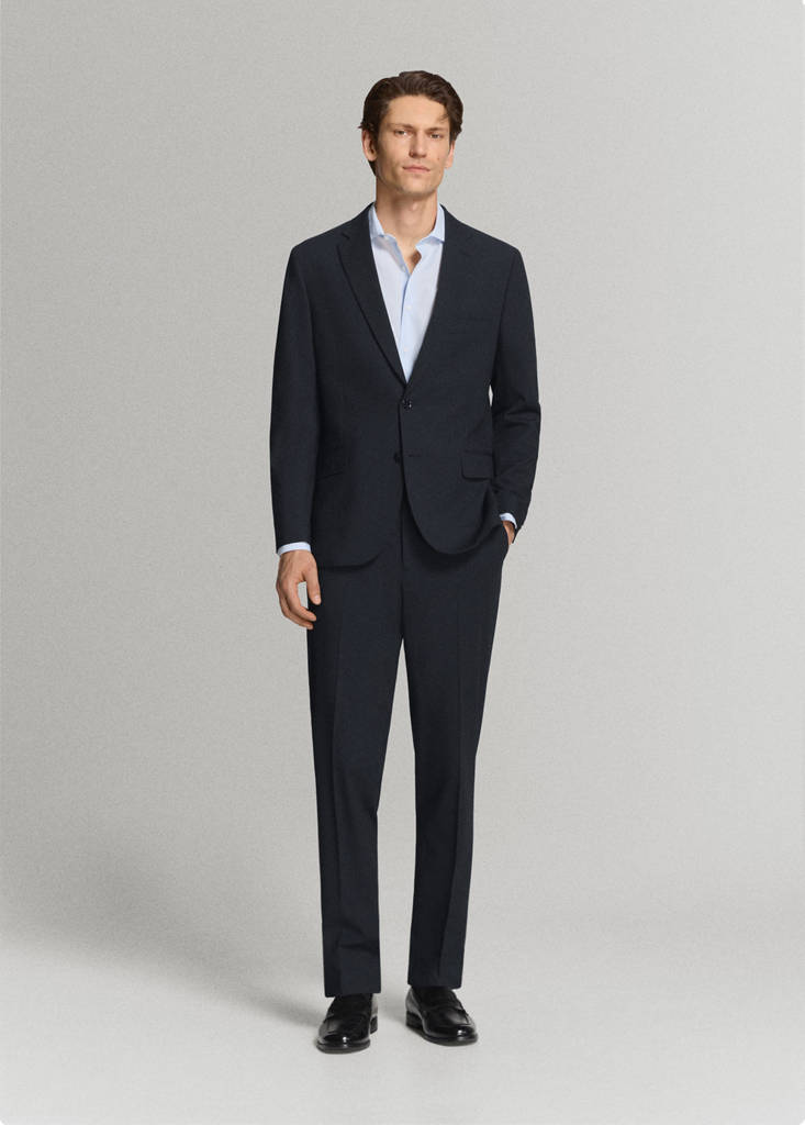 London regular-fit suit jacket — Navy