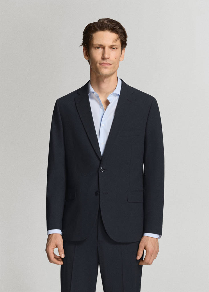 London regular-fit suit jacket — Navy