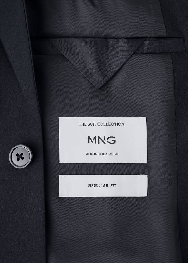 London regular-fit suit jacket — Navy