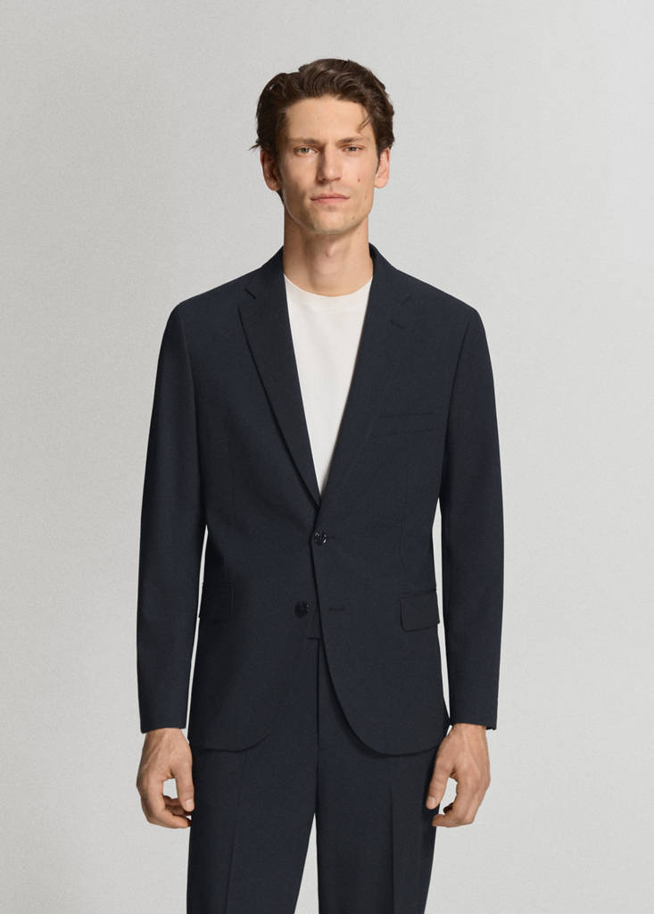 London regular-fit suit jacket — Navy