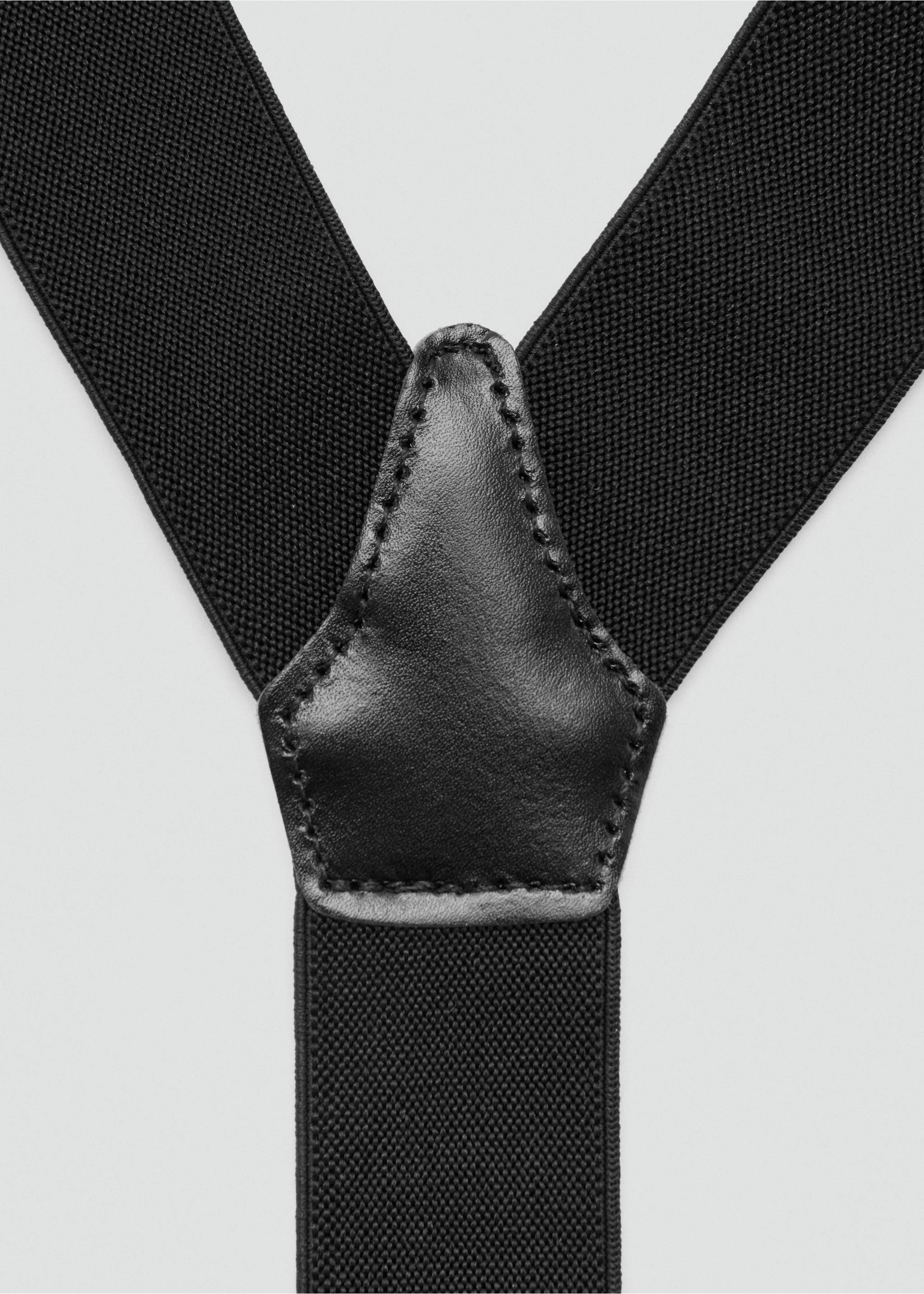 Adjustable elastic braces - Medium plane, Black. Ref: 37051363-00.