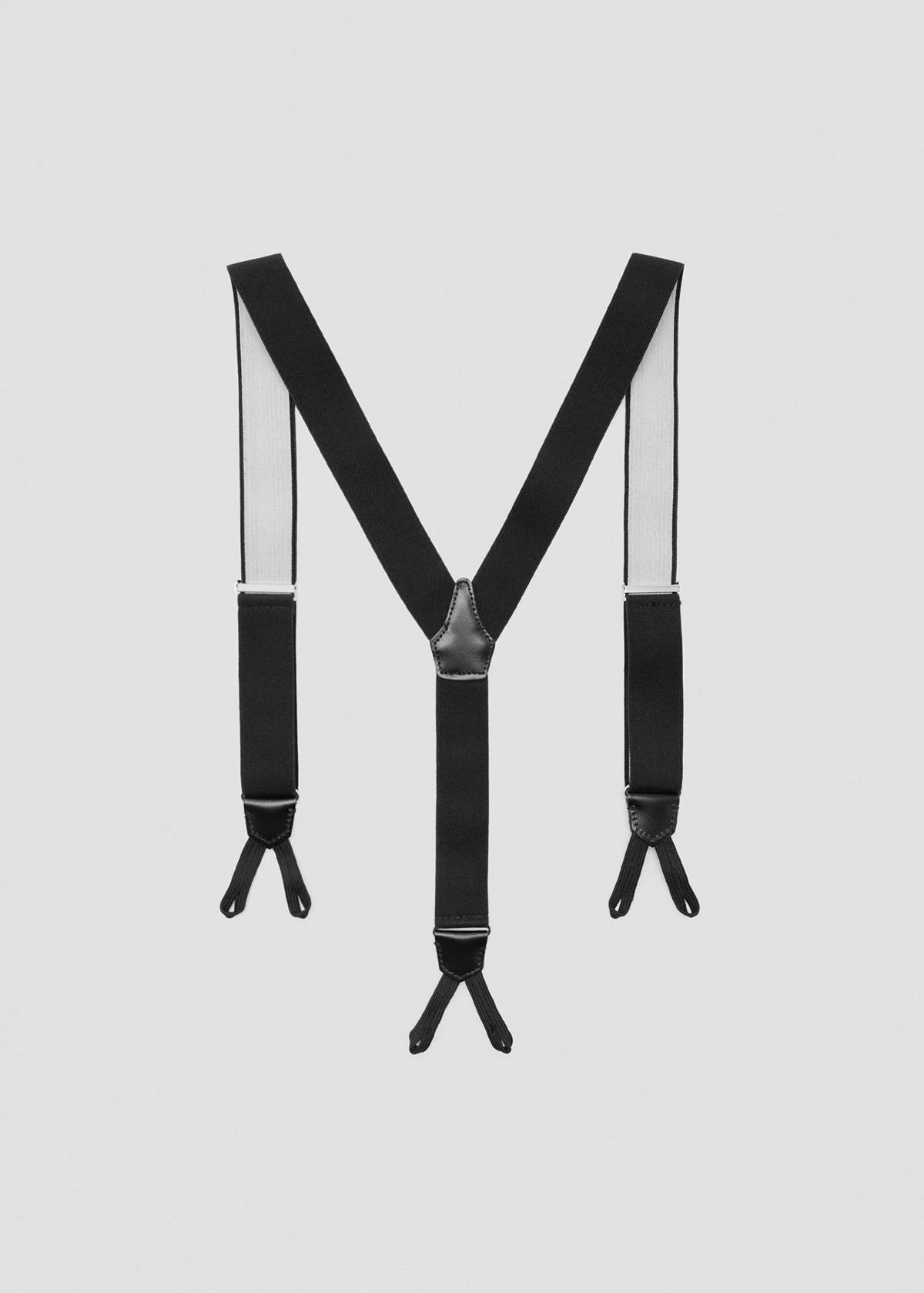 Adjustable elastic braces — Black